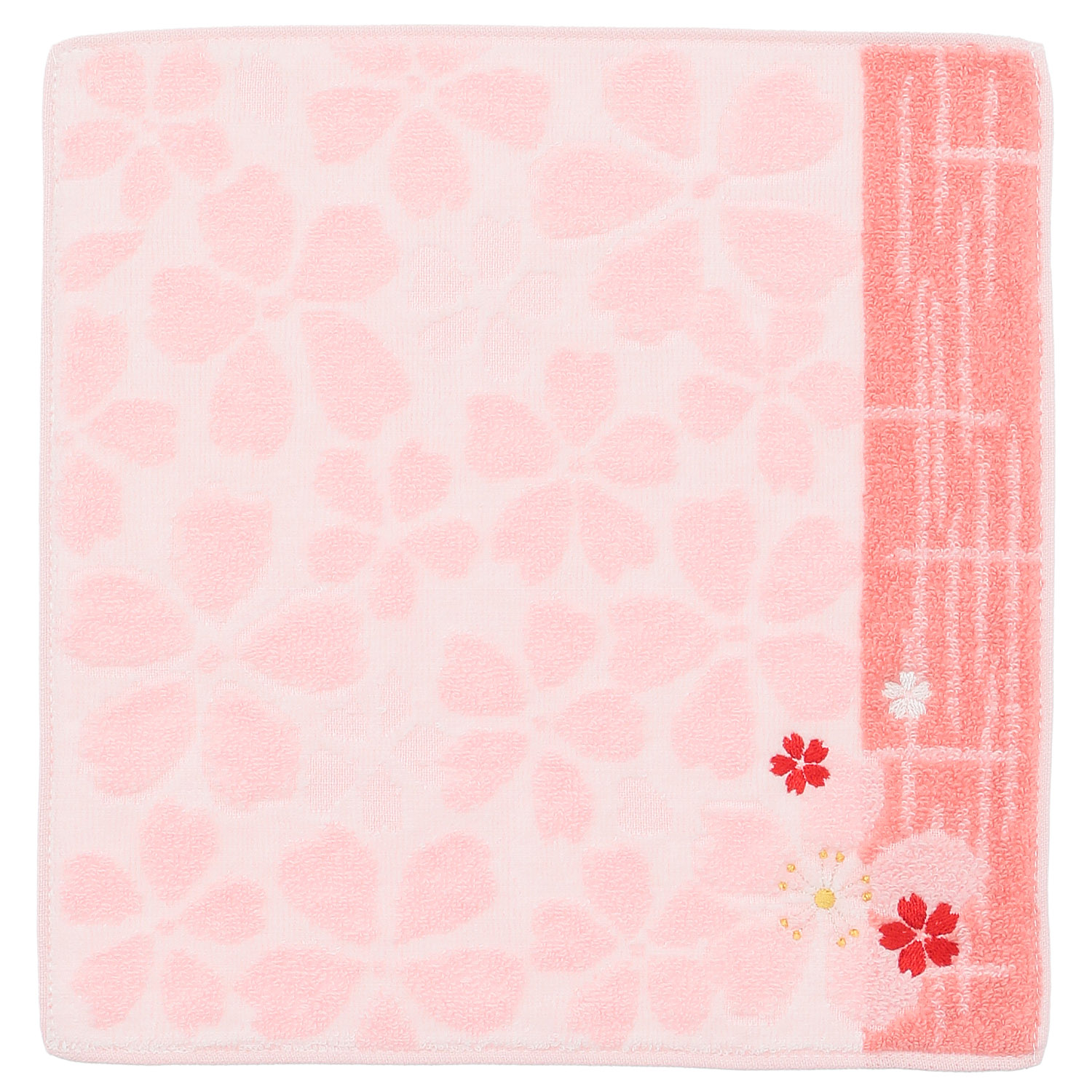 大正浪漫ジャガード刺繍タオルハンカチ 桜 - 画像5