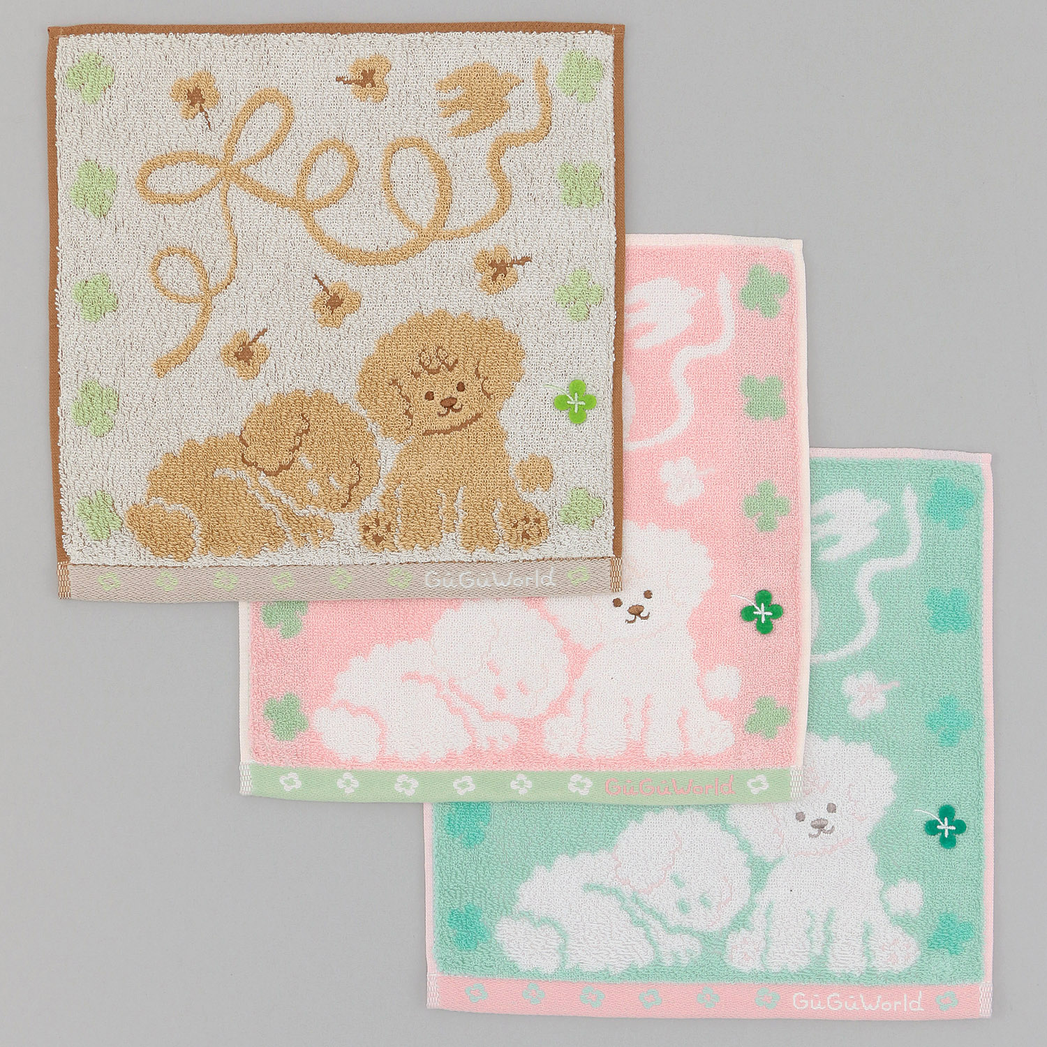 GuGuWorld タオルハンカチ トイプードル