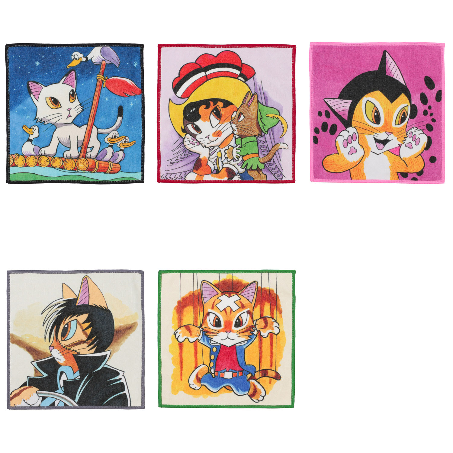 手塚治虫キャラクターズ×MEOWSEUM by CATART ハンカチ （スマホ拭き） - 画像1