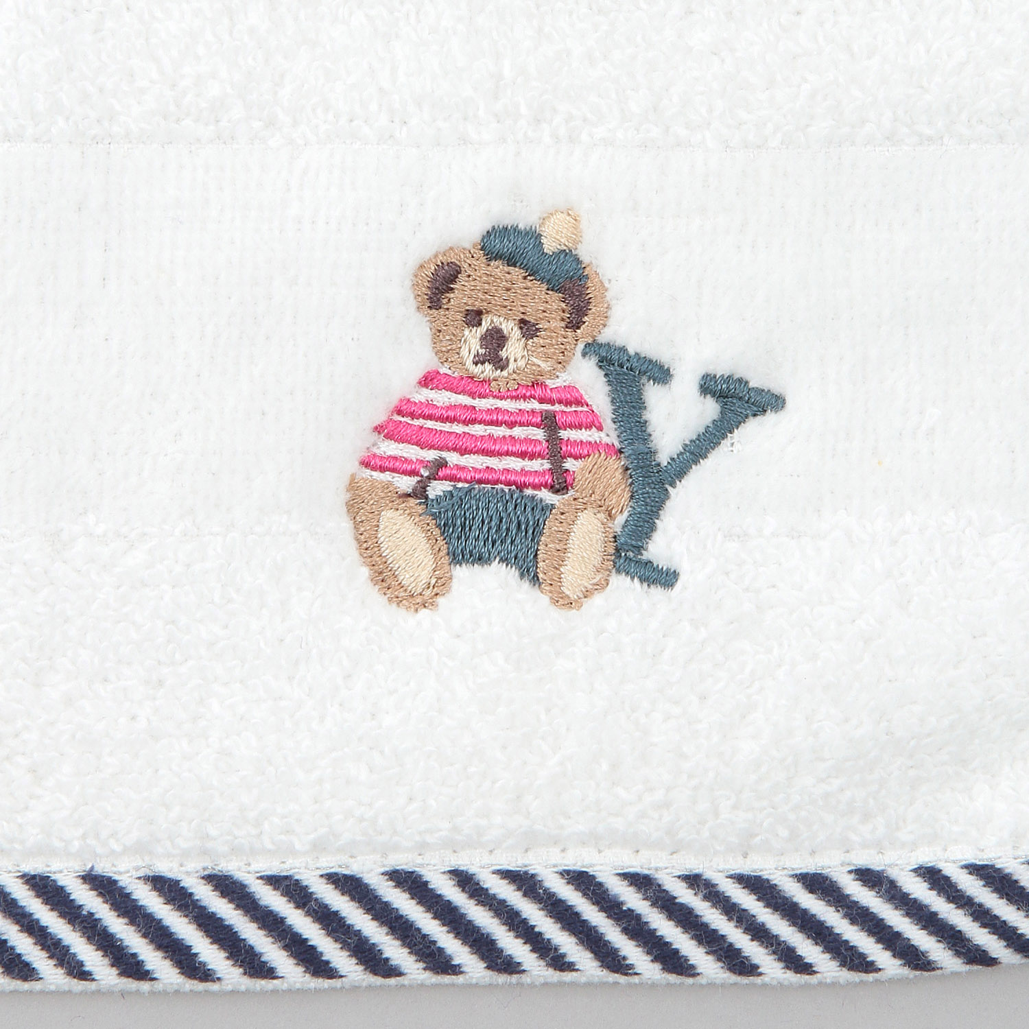 イニシャル刺繍タオルハンカチ クマ - 画像14