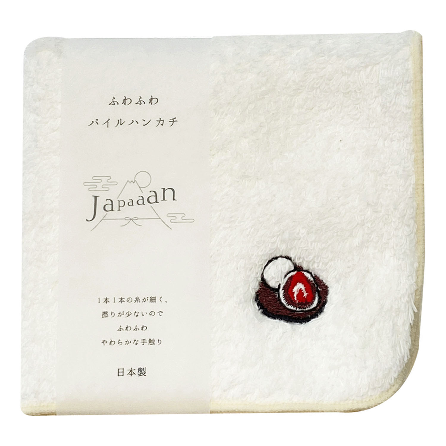 JAPAAAN ふわふわパイルハンカチ 和菓子 - 画像2