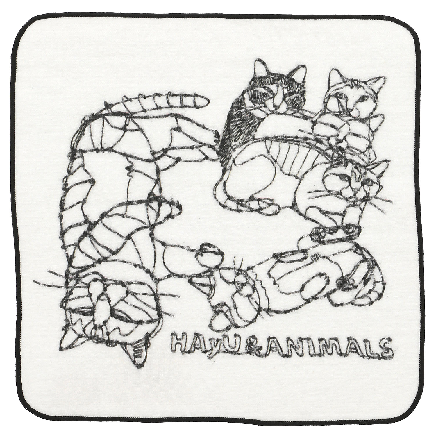 ＋HAyU fabric  ガーゼタオルハンカチ - 画像2