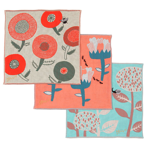 moritaMiW 3重ガーゼハンカチ - 画像1