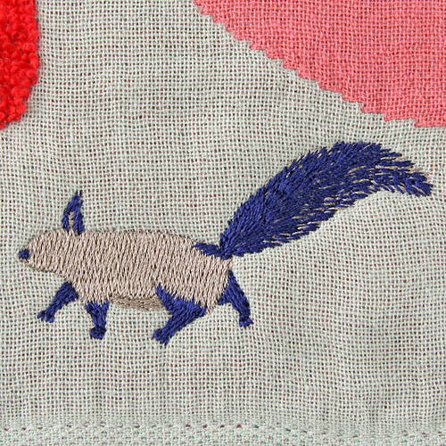 moritaMiW タオルハンカチ リスと可愛い茸 - 画像2