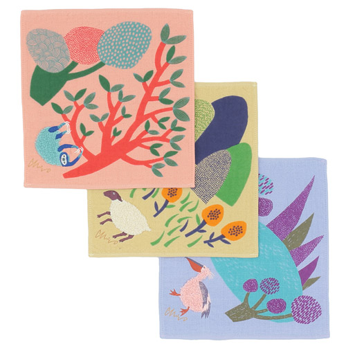 moritaMiW モコモコドウブツハンカチ - 画像1