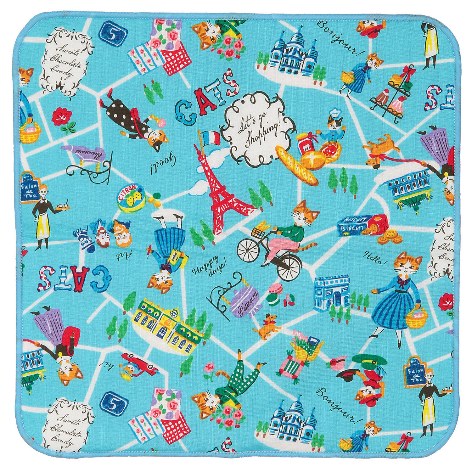 soffy shopping catパイルハンカチ - 画像3