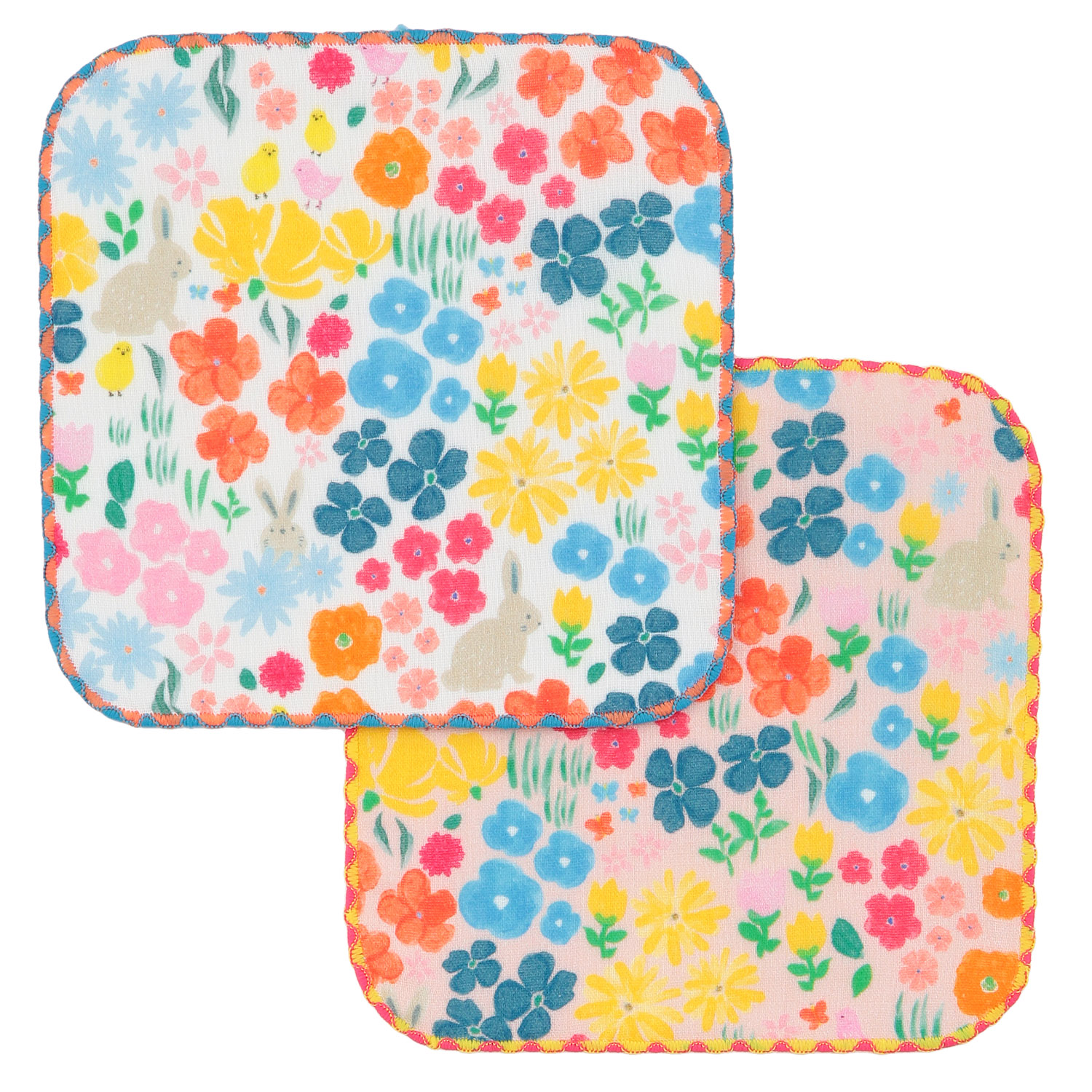 COCOWALK ミニハンカチ スプリングフラワー - 画像1