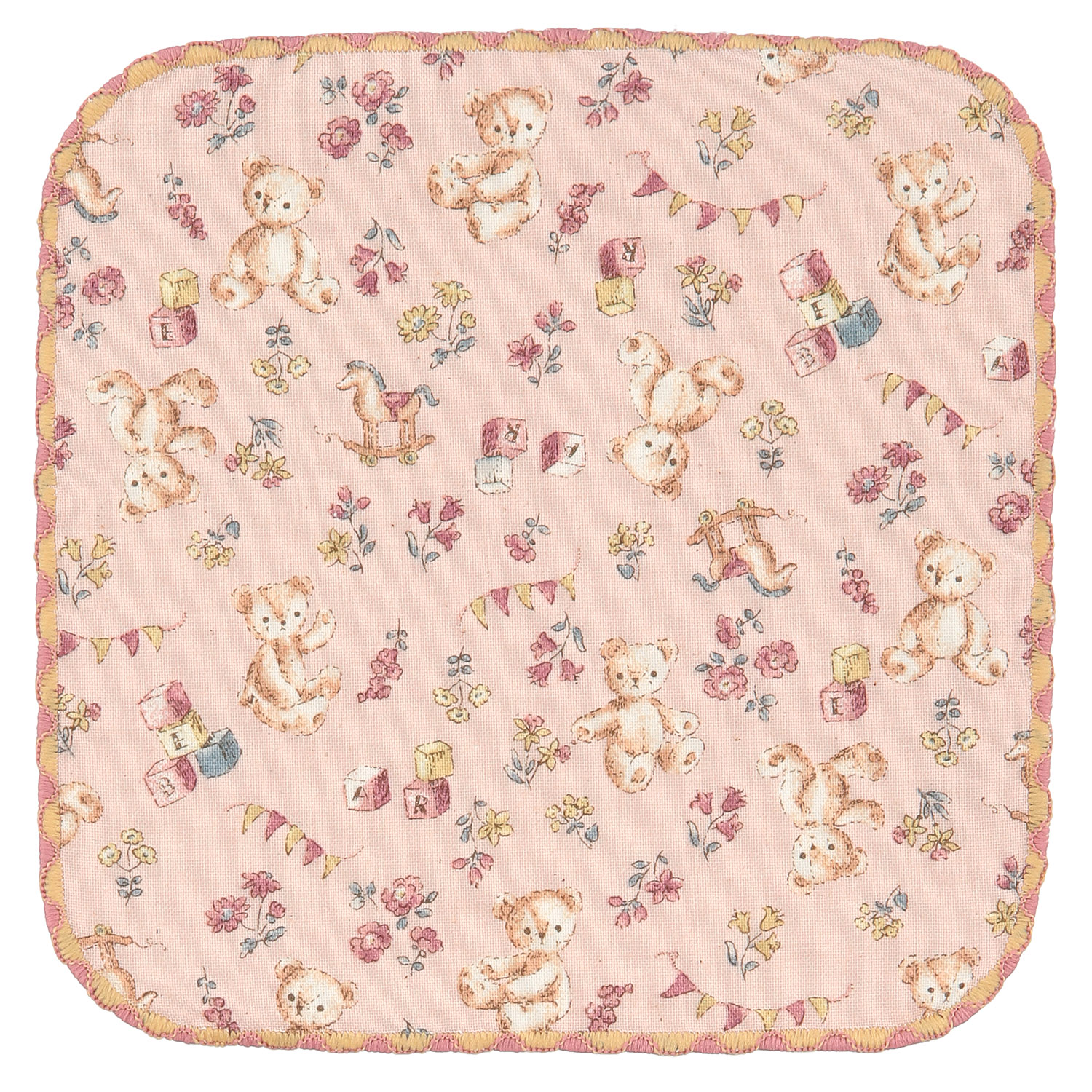 COCOWALK ミニハンカチ テディベア - 画像1