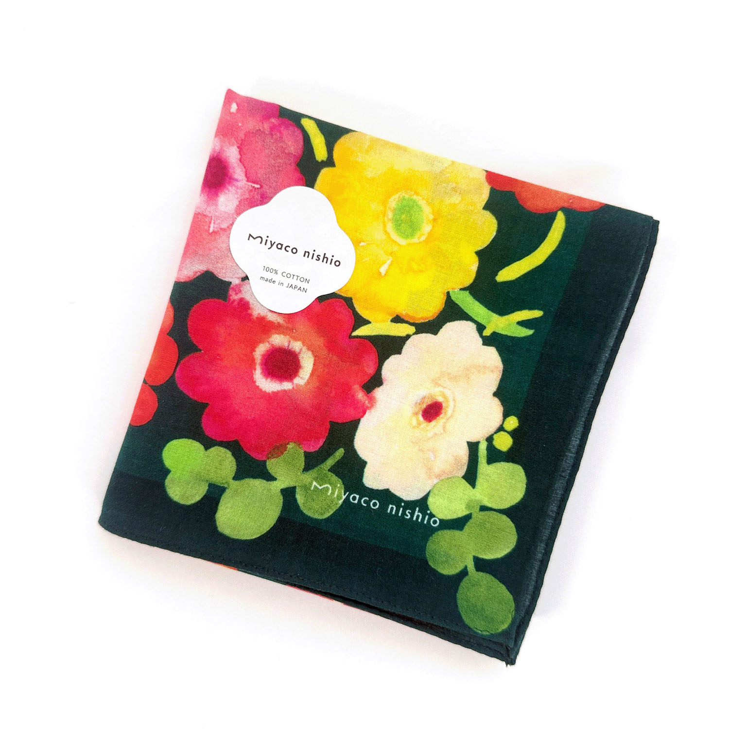 miyaco スカーフにもなるハンカチ ガーベラ - 画像1