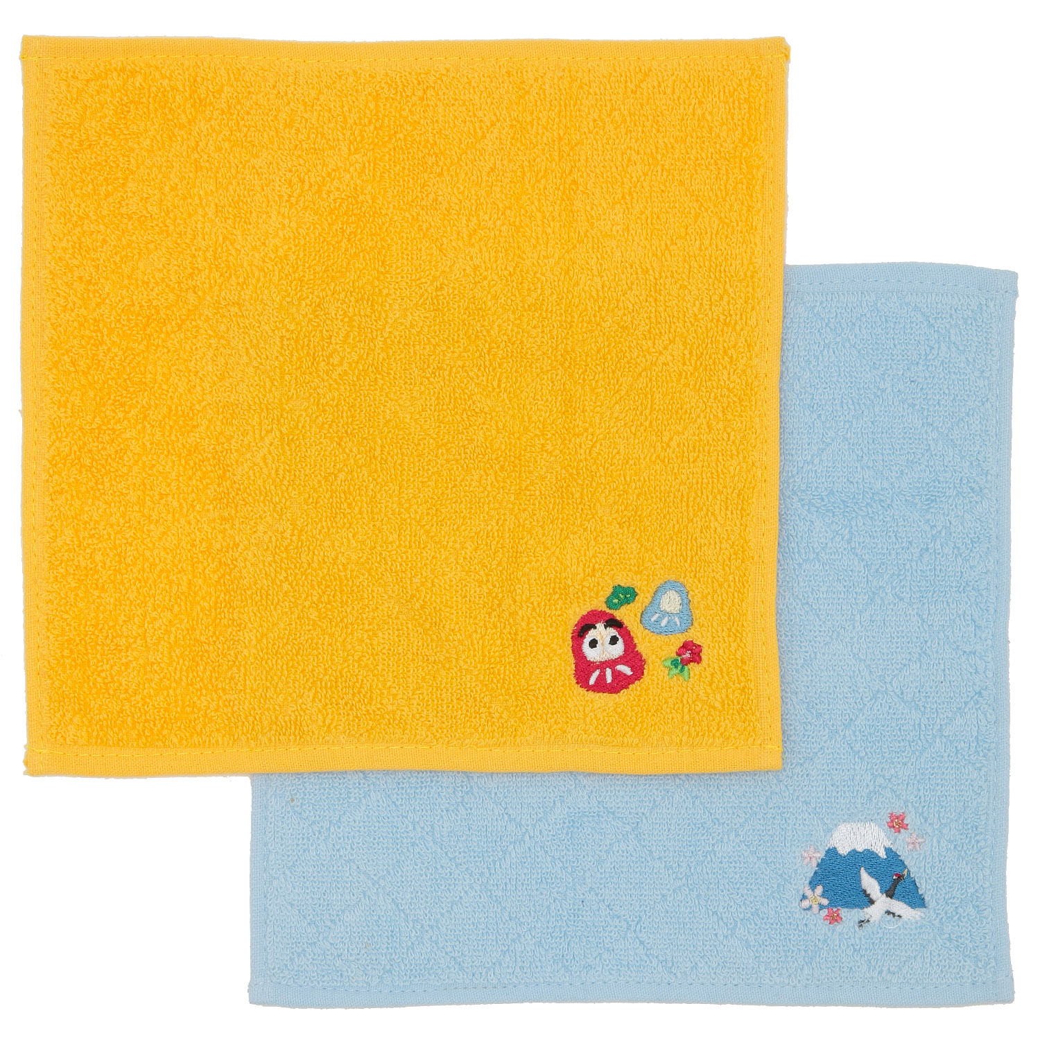 【在庫限り】JAPAN刺繍 タオルハンカチ - 画像1