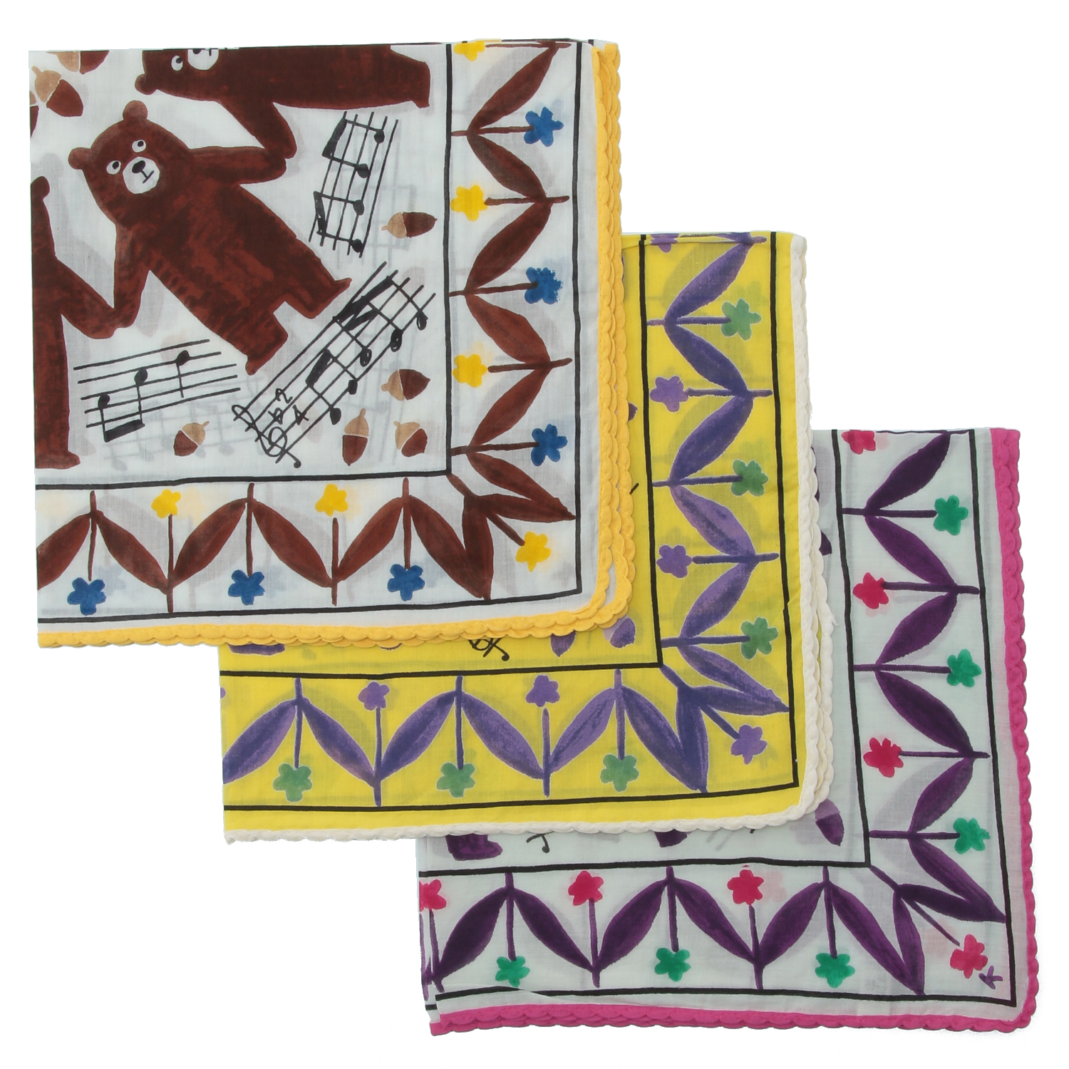 KILKI  インド綿ハンカチ マイムマイム - 画像1