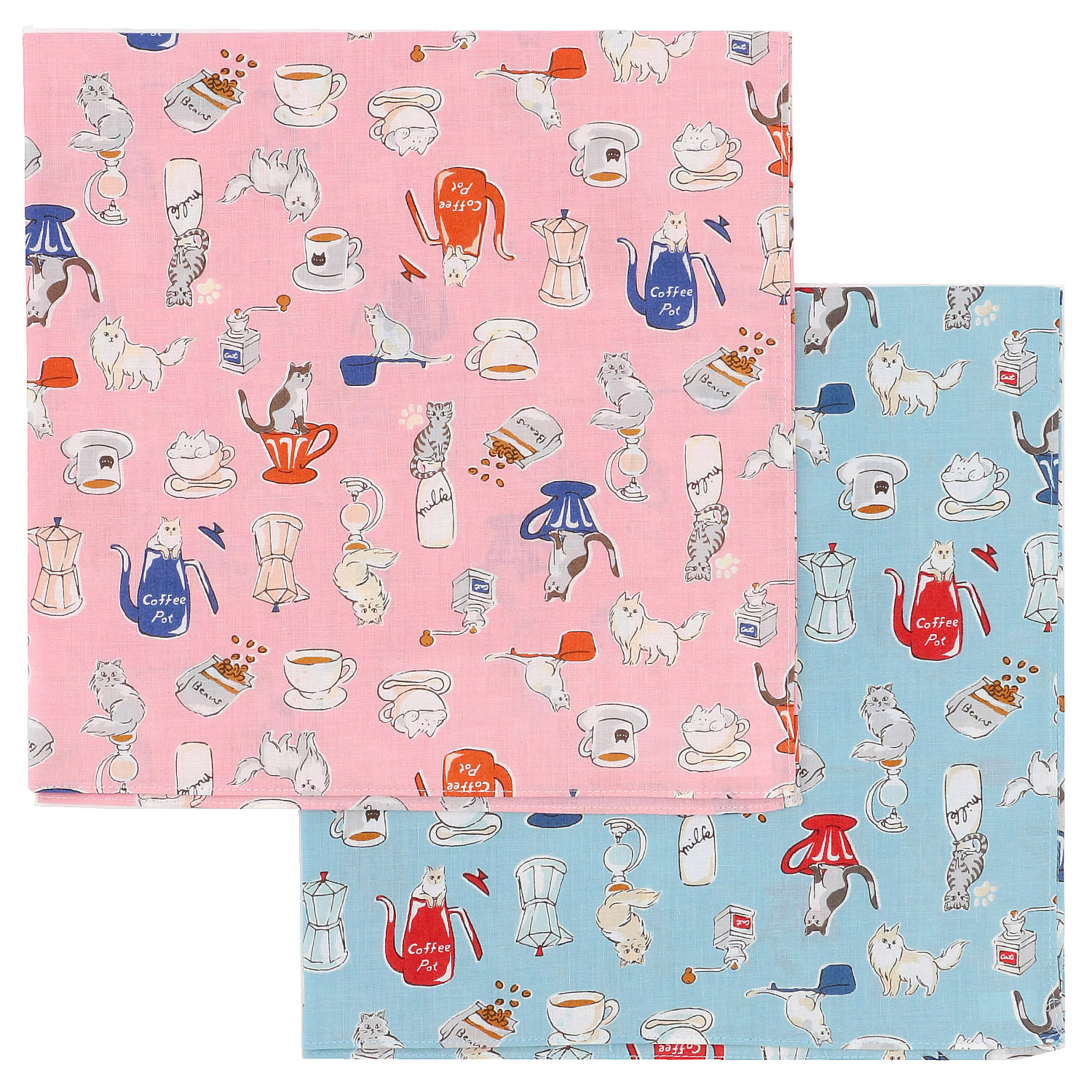 にゃんにゃんハンカチ - 画像1