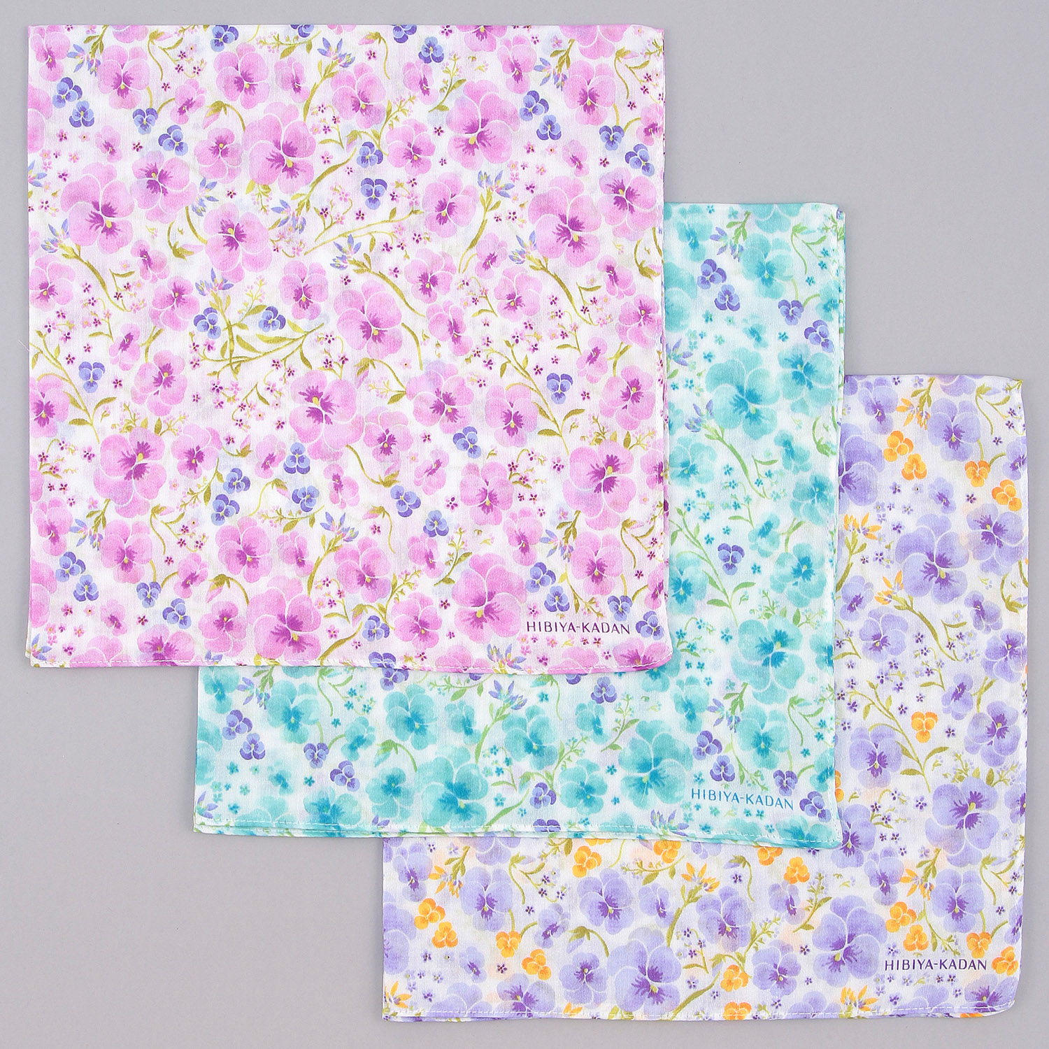 日比谷花壇プリントハンカチ - 画像1