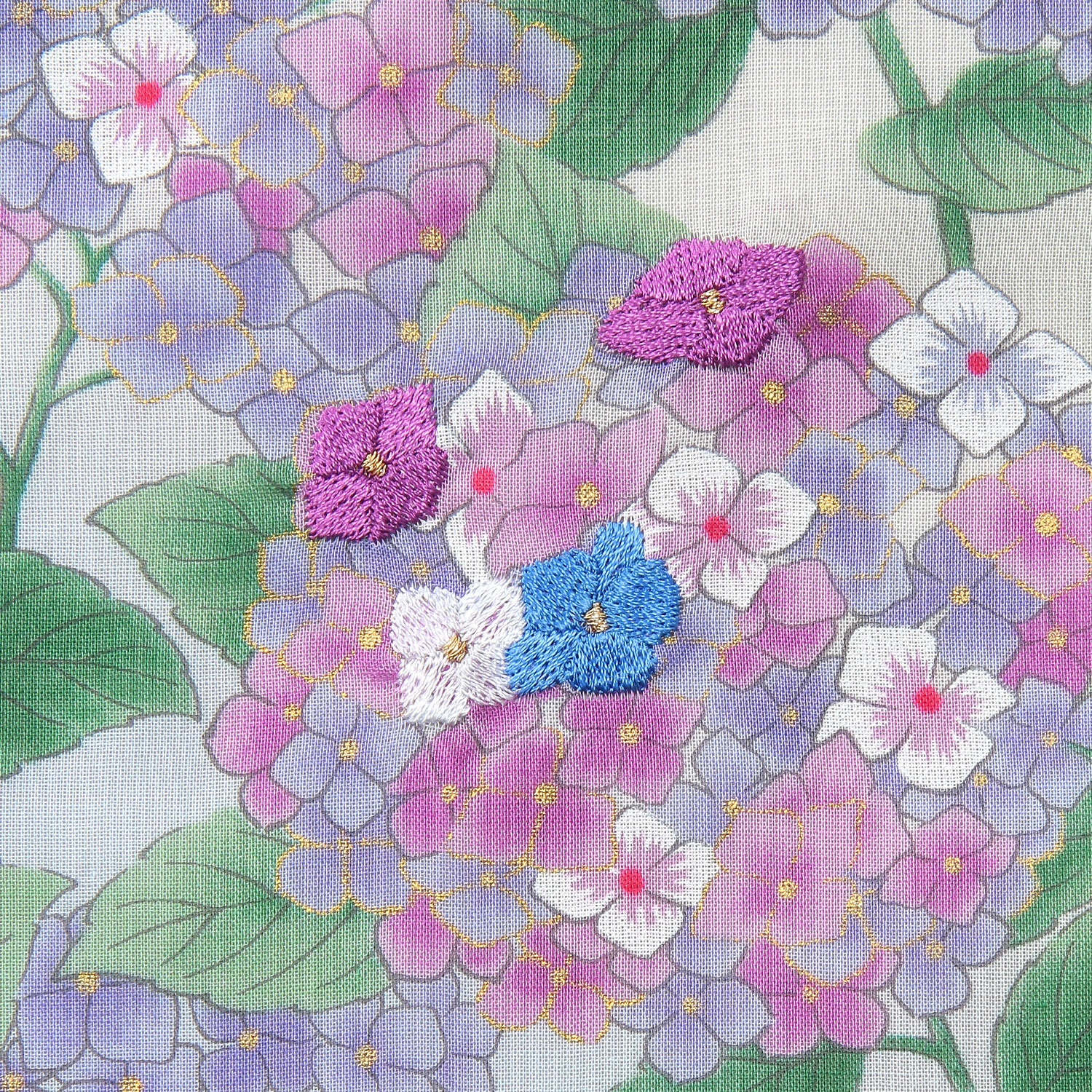 友禅刺繍 紫陽花 - 画像5