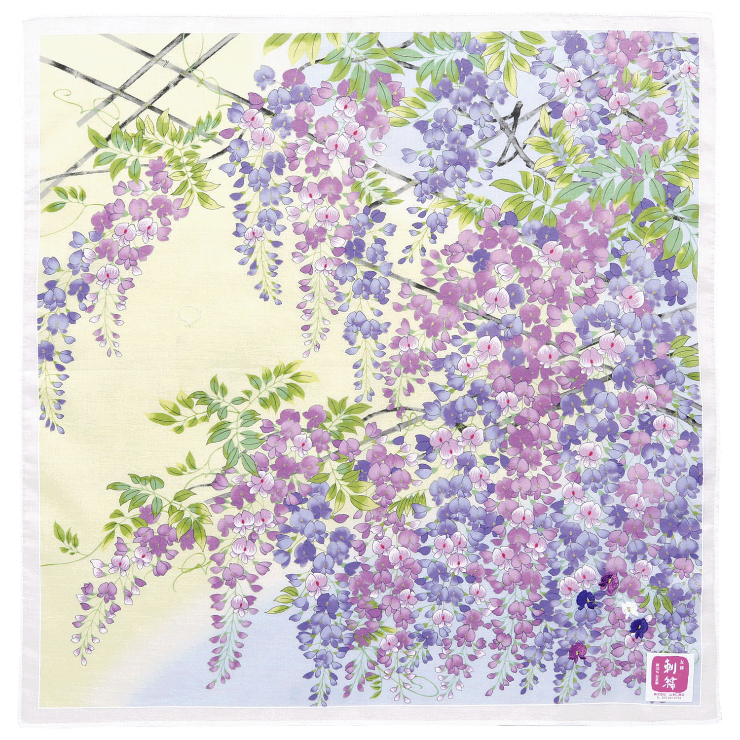 友禅刺繍 藤棚 - 画像3