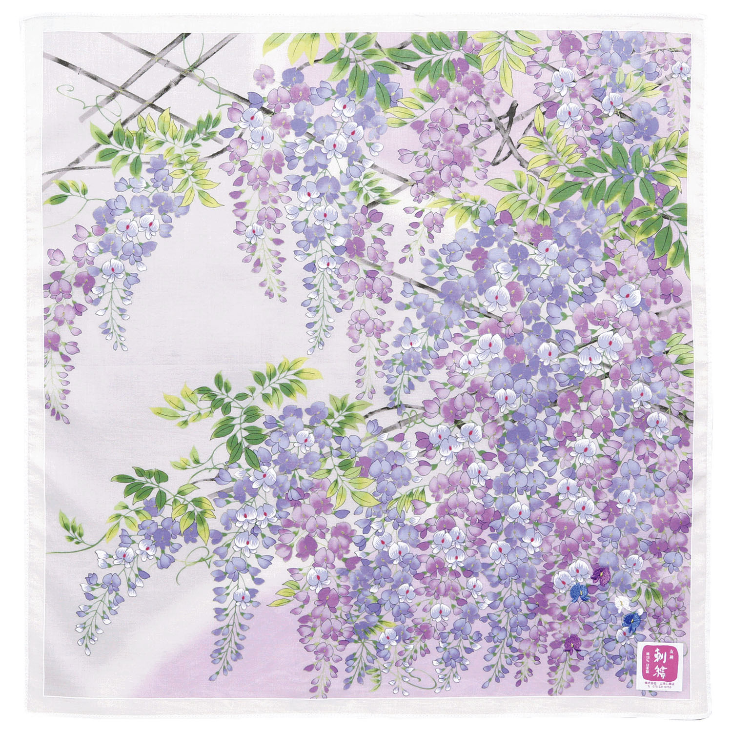 友禅刺繍 藤棚 - 画像4