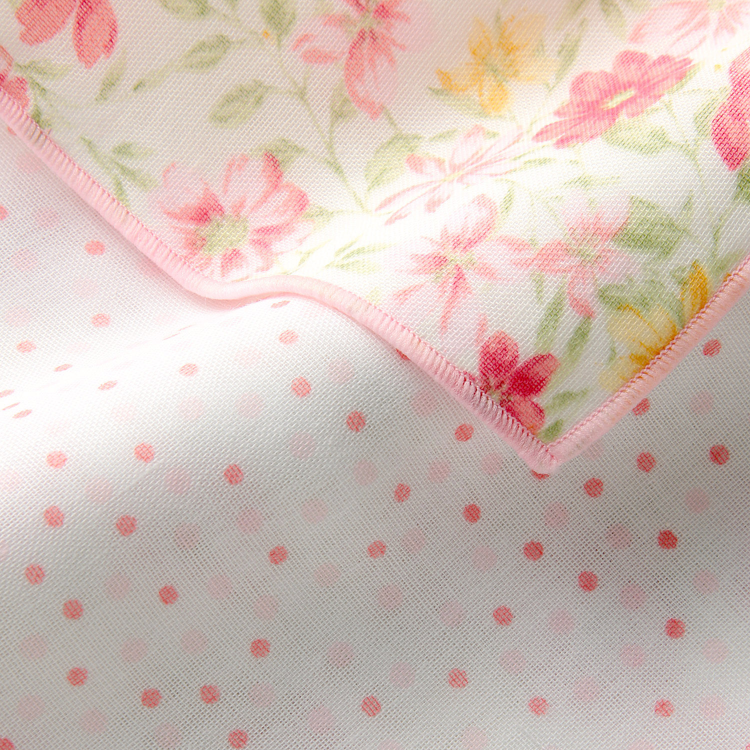 リバーシブルガーゼハンカチ フルール - 画像4