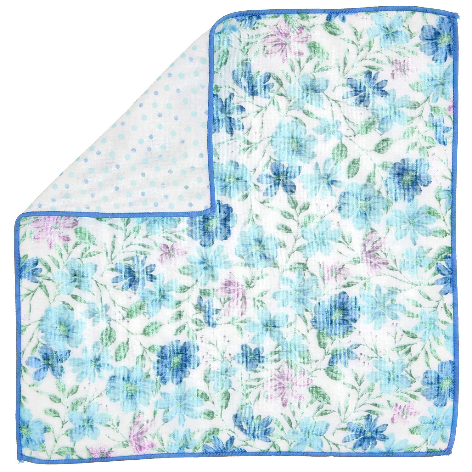 リバーシブルガーゼハンカチ フルール - 画像5