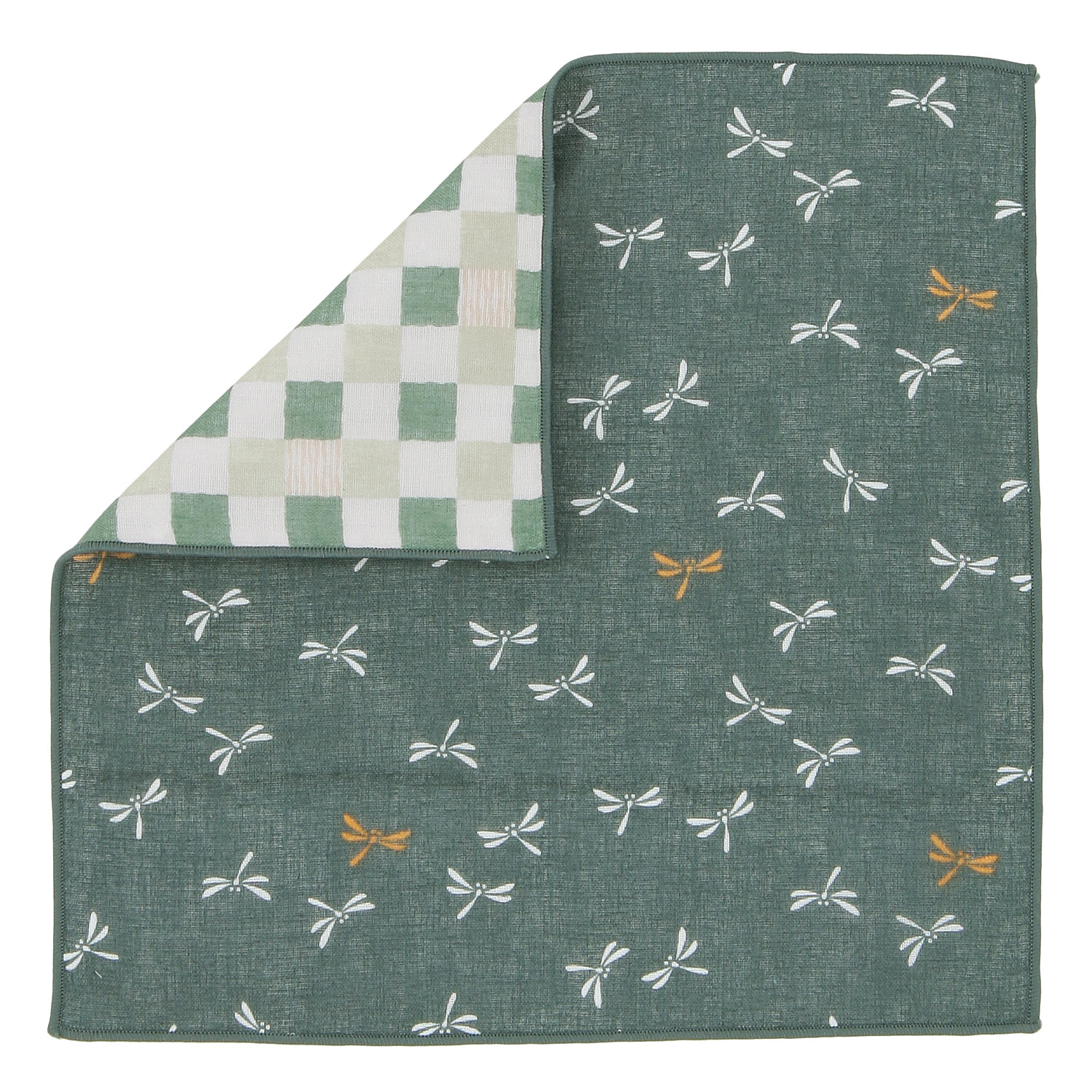 リバーシブル 6重ガーゼハンカチ トンボ - 画像2