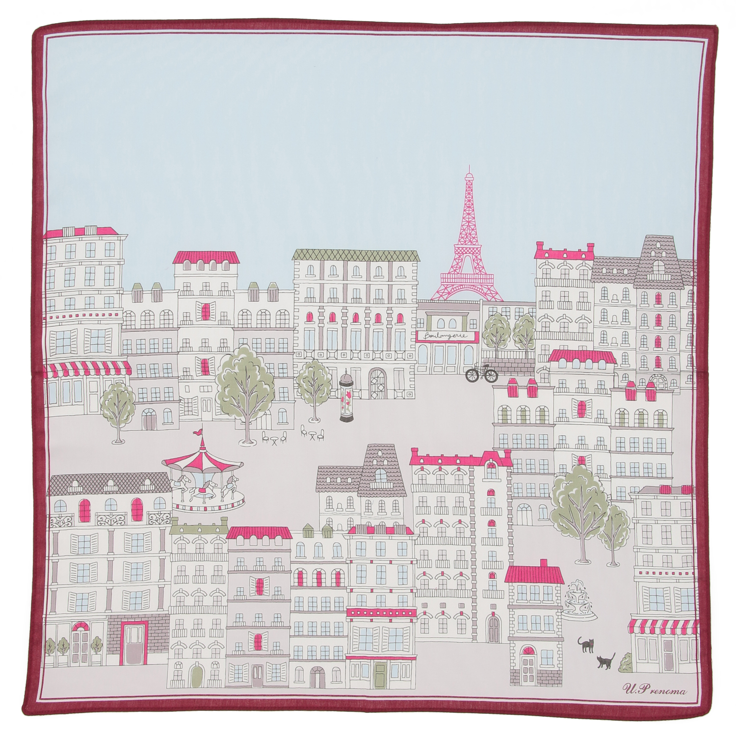 【在庫限り】U．Prenoma プリントハンカチ - 画像2