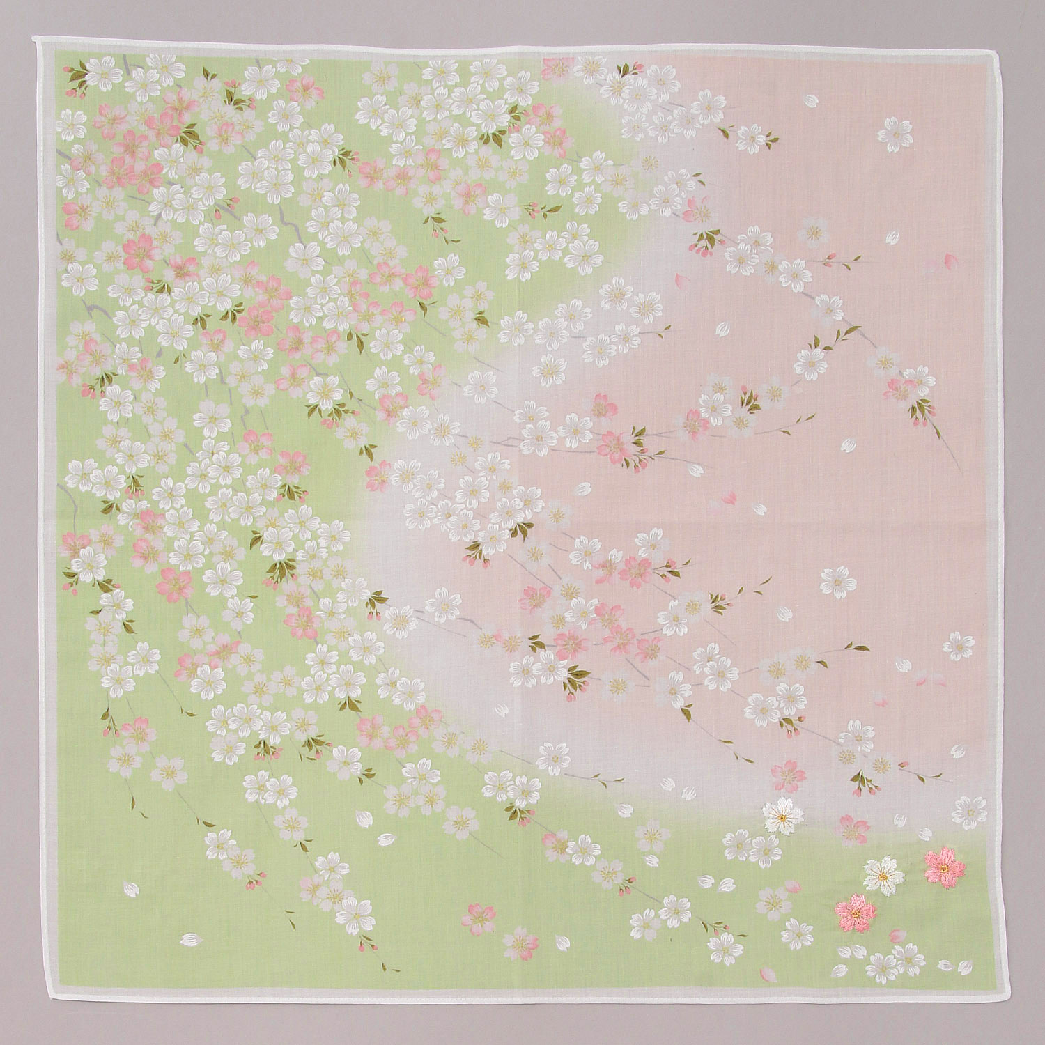 友禅刺繍 桜舞い - 画像3