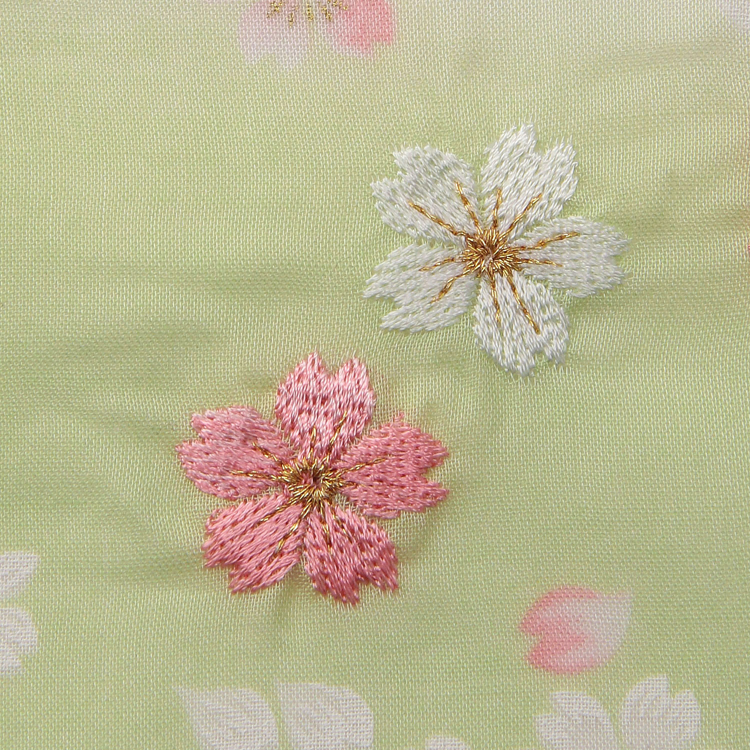 友禅刺繍 桜舞い - 画像4