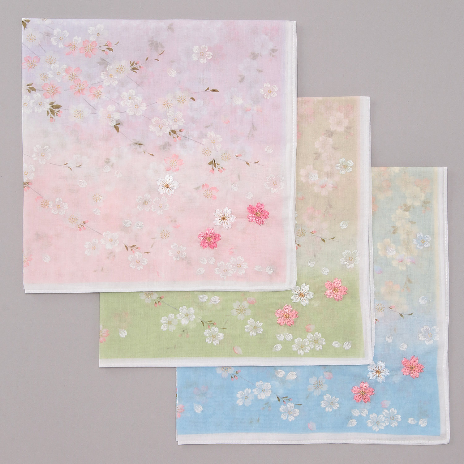 友禅刺繍 桜舞い