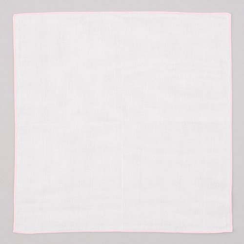 日本製ガーゼハンカチ 縁メロー 30枚セット（10枚1束×3） - 画像3