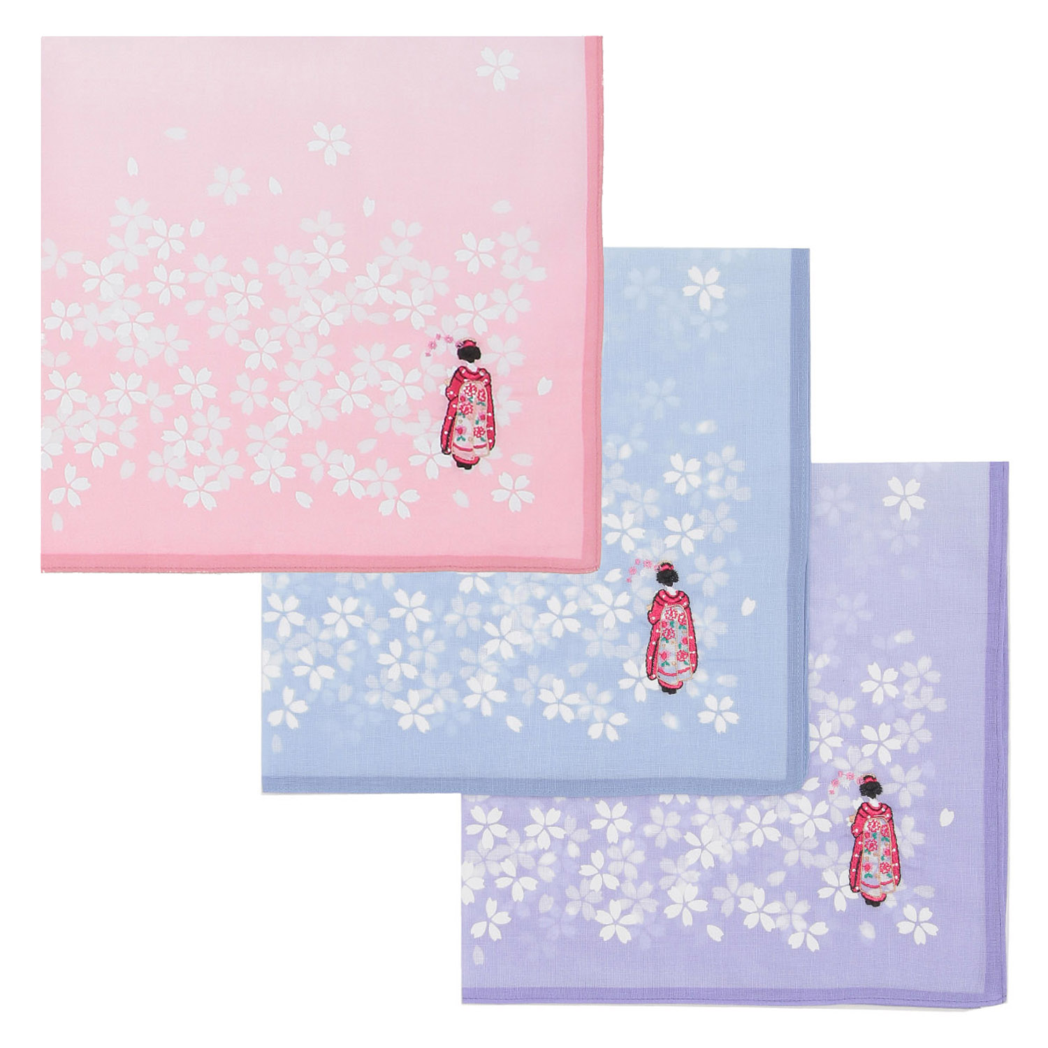 さくら吹雪 ハンカチ