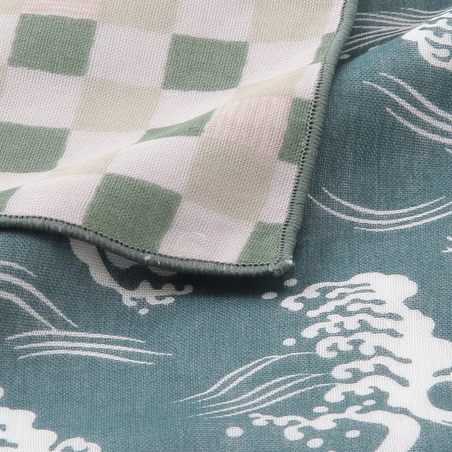 リバーシブルガーゼハンカチ 波千鳥 - 画像4