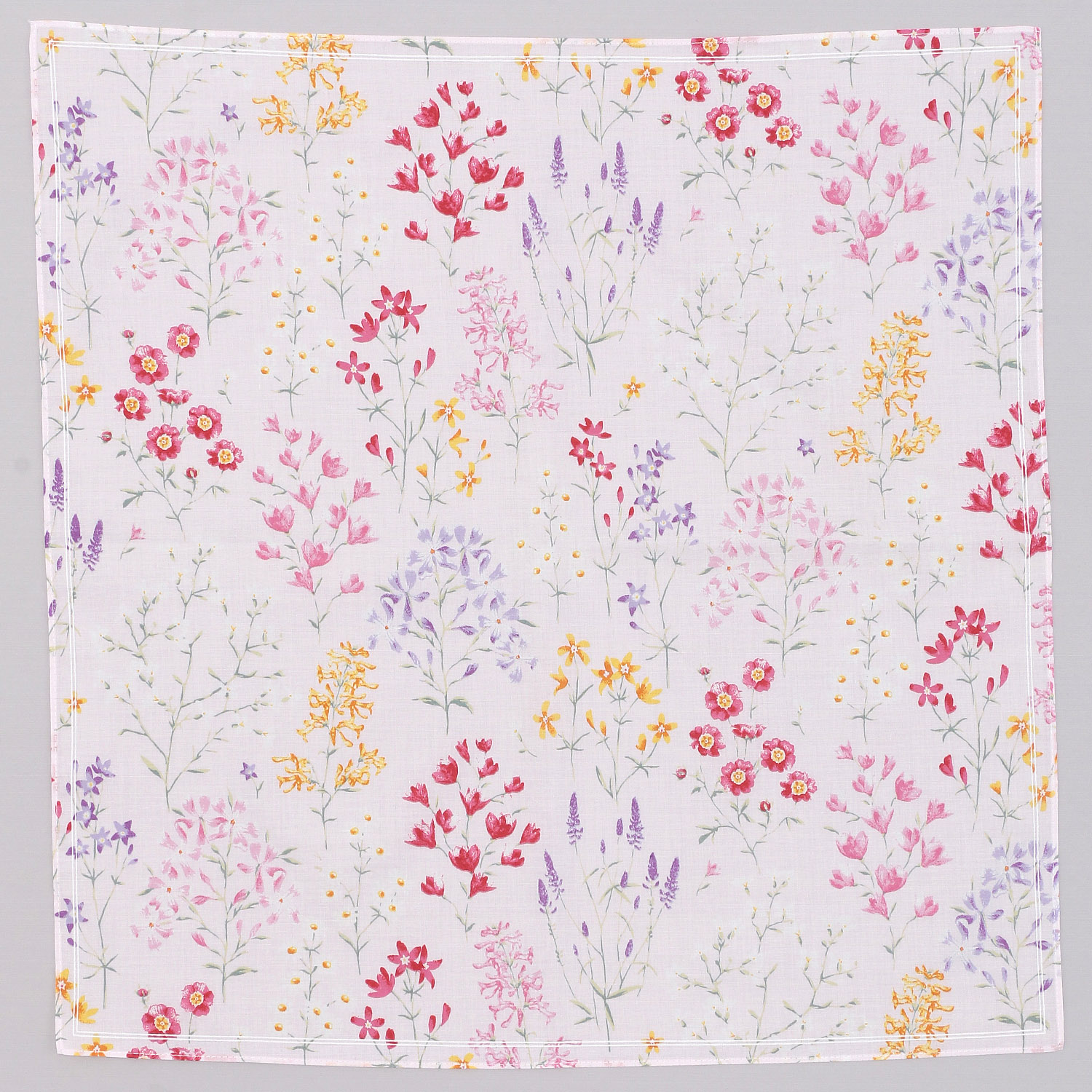 リバティフラワー婦人プリントハンカチ - 画像2