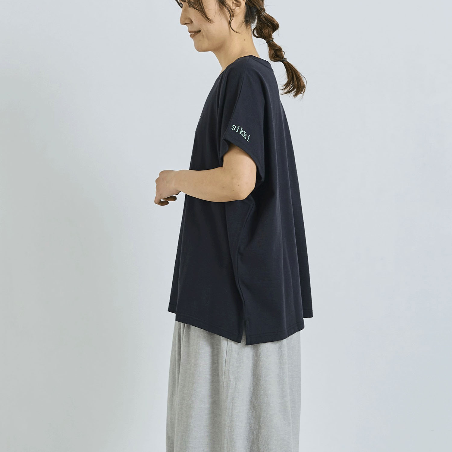 ノンノ UV加工付き ドロップショルダーカットソー - 画像3