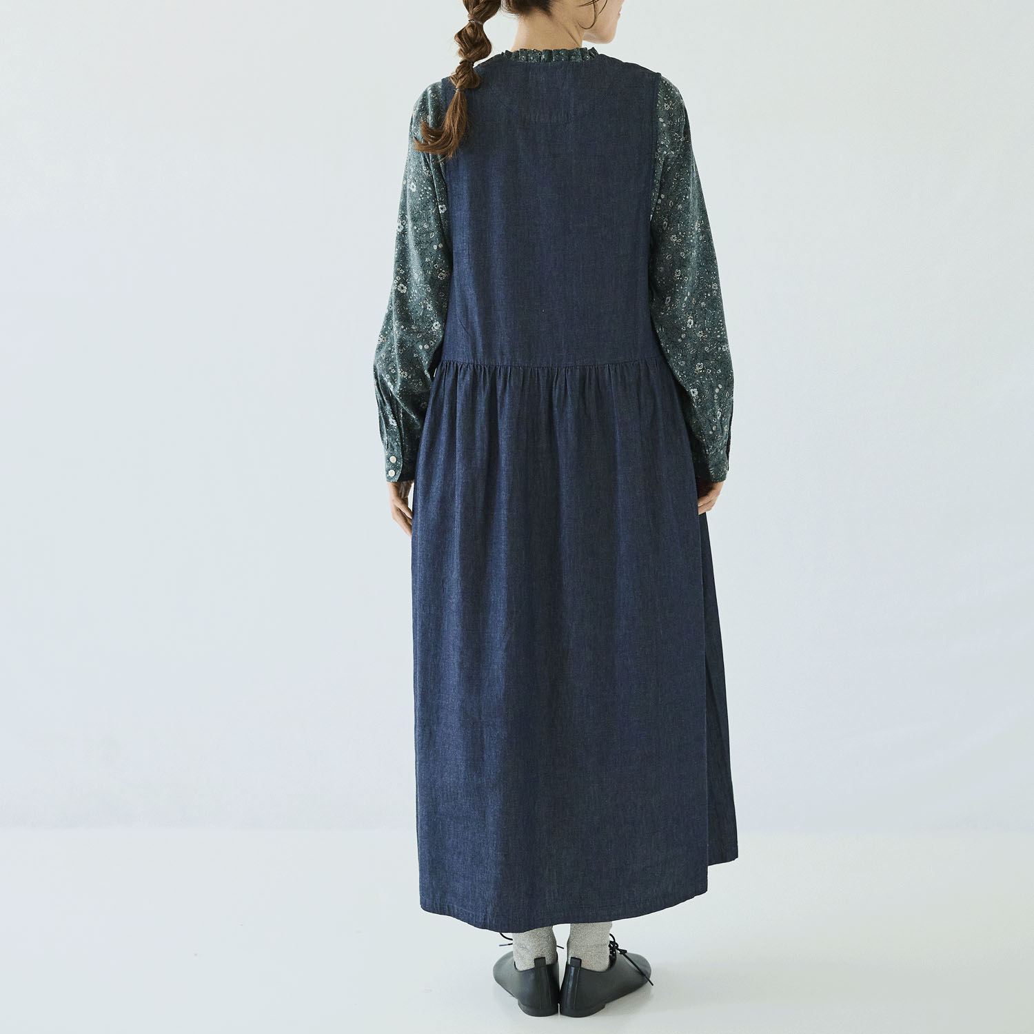 ノンノ デニム・ツイル ノースリーブワンピース - 画像19