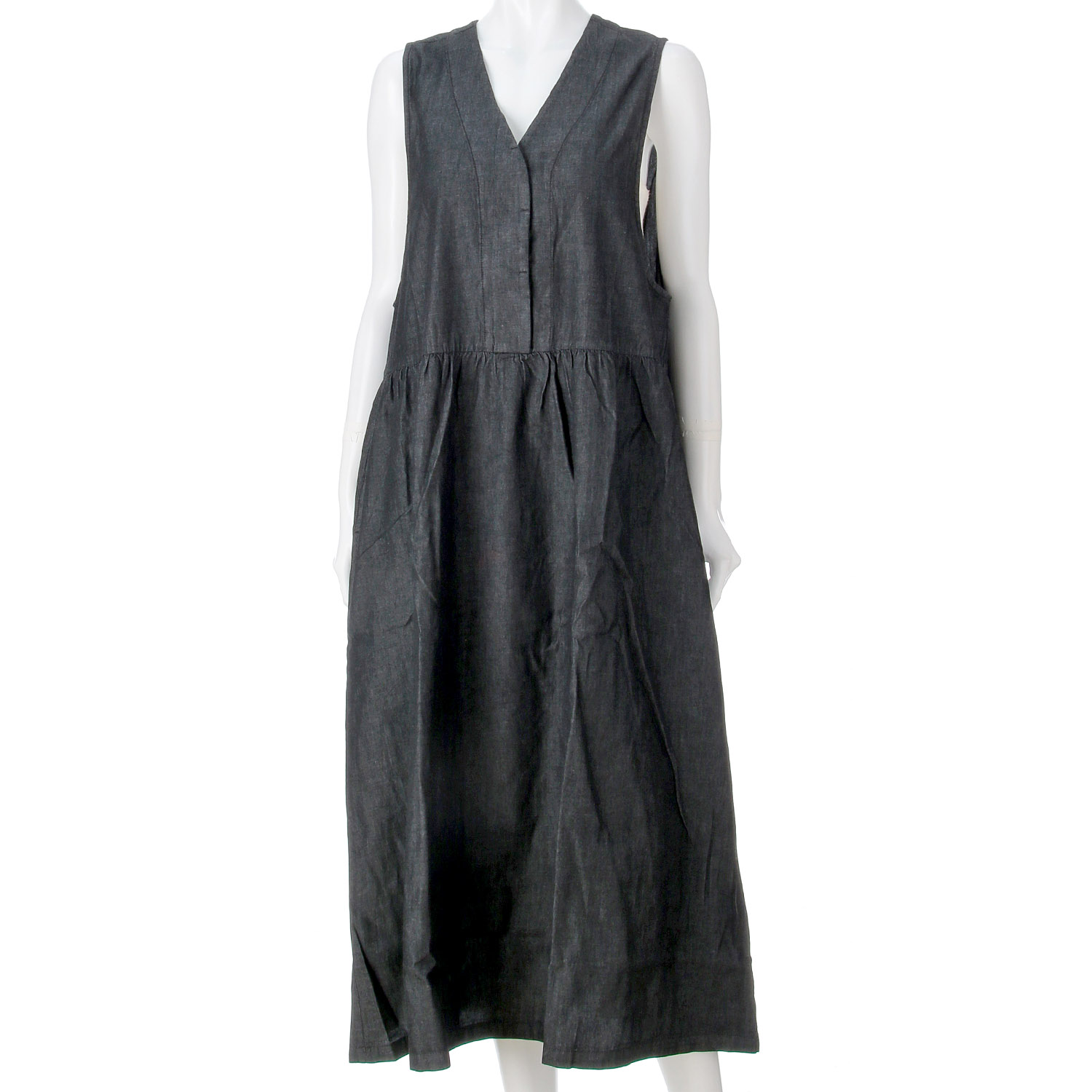 ノンノ デニム・ツイル ノースリーブワンピース - 画像8