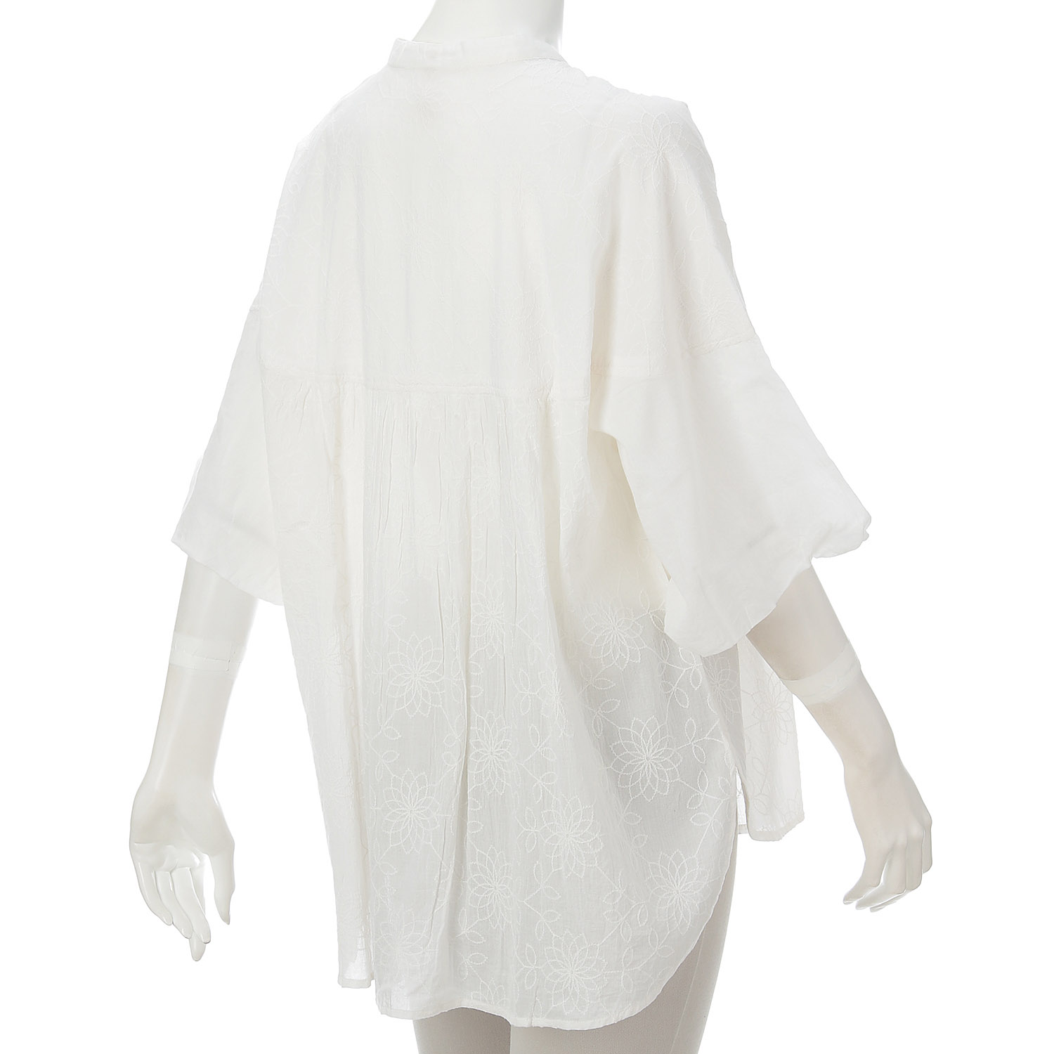 ノンノ 綿ボイルシフリー刺繍ブラウス - 画像6