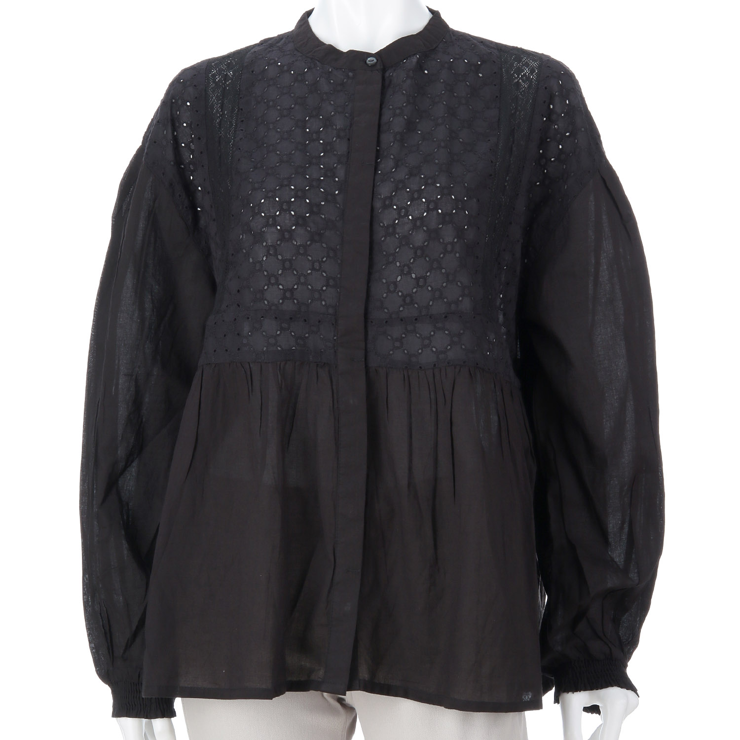 【ETONET限定】オーブ 刺繍切替ブラウス - 画像2