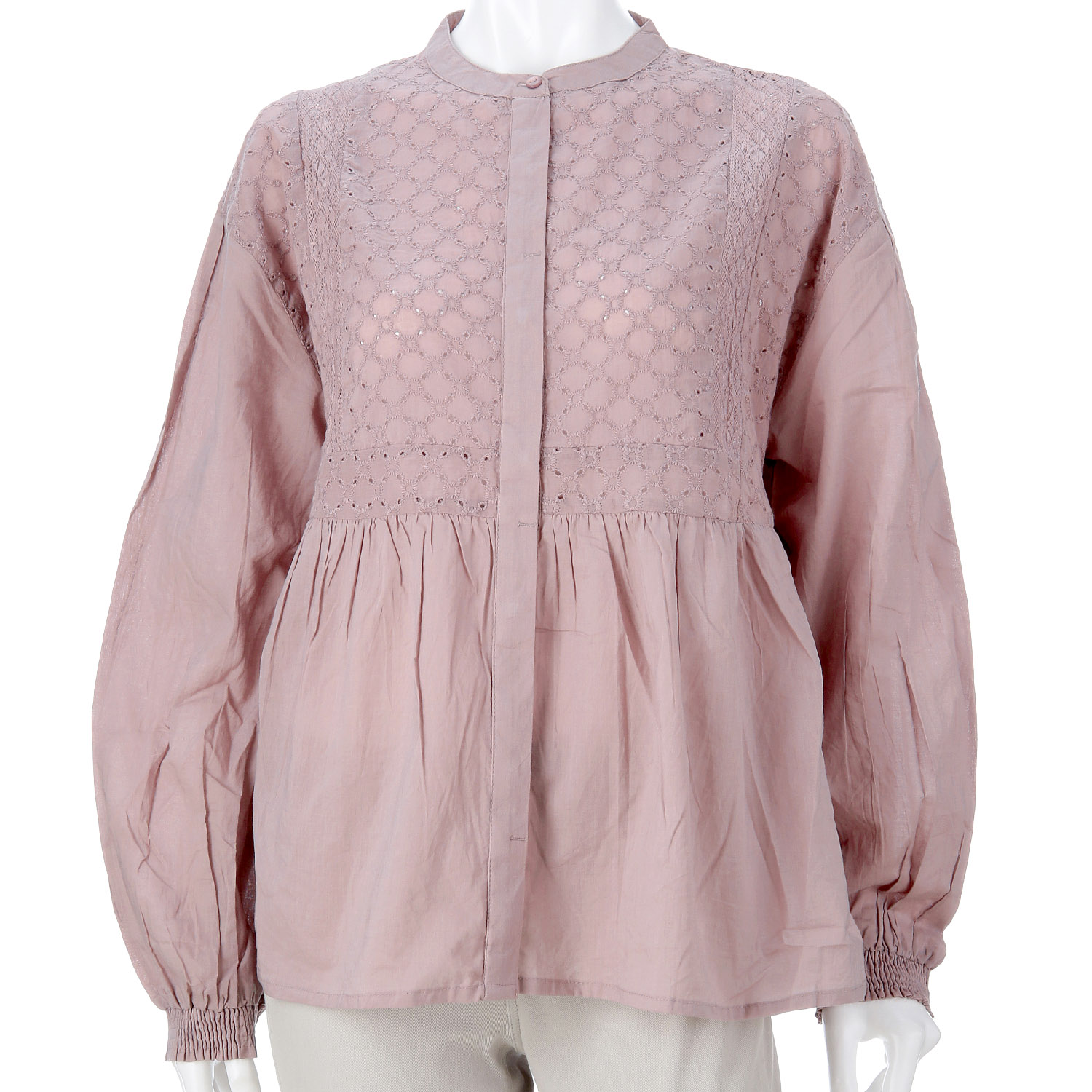 【ETONET限定】オーブ 刺繍切替ブラウス - 画像7