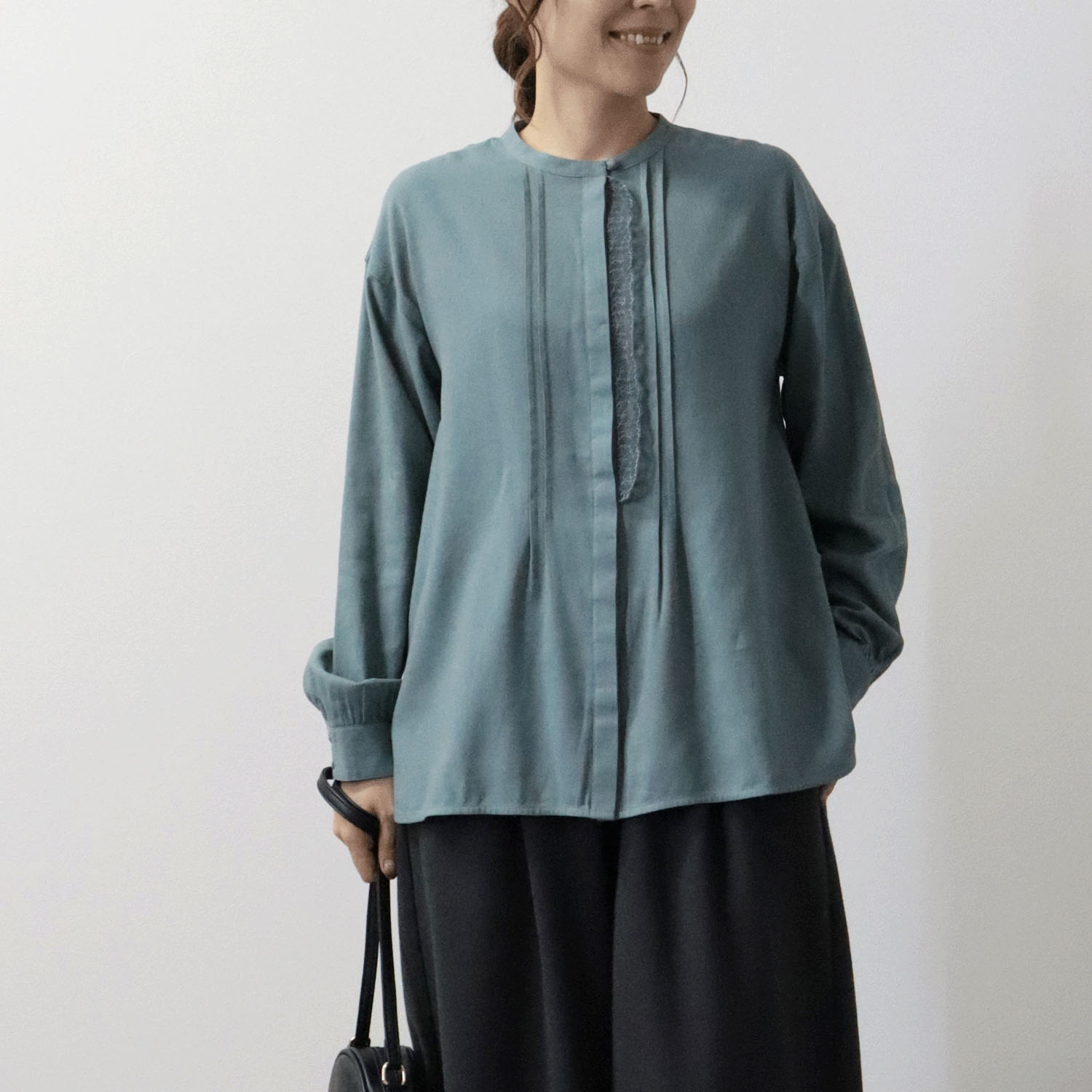 cloudnine ノンノ 前立てレース付長袖ブラウス - 画像13