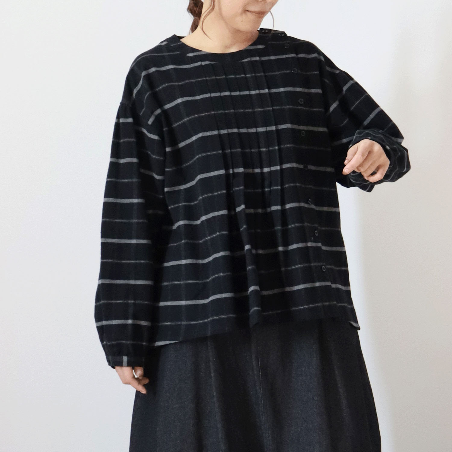 cloudnine ノンノ ストライプ・チェック柄アソートブラウス - 画像16