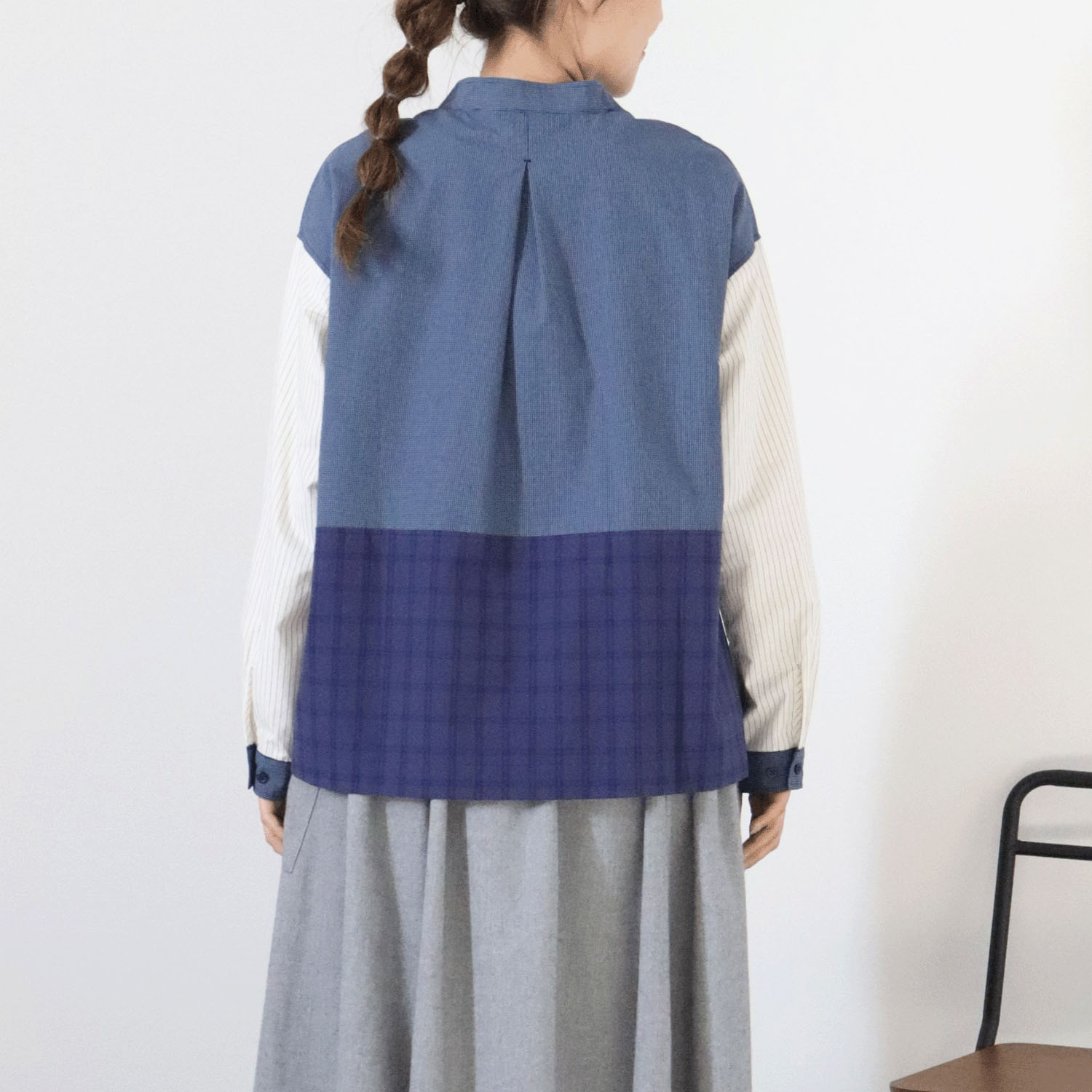 cloudnine ノンノ 綿ブロード3柄コンビブラウス - 画像13