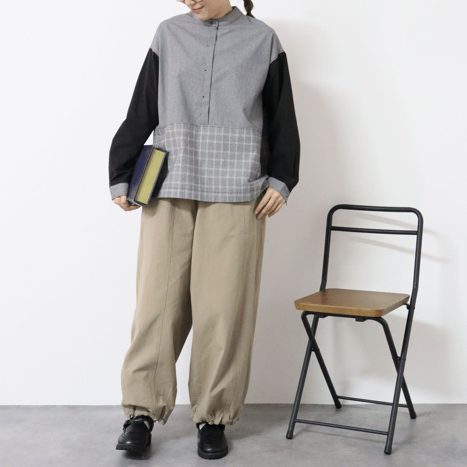 cloudnine ノンノ 綿ブロード3柄コンビブラウス - 画像7