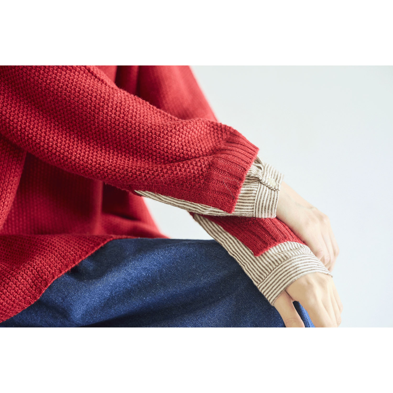 cloudnine ノンノ ニット無地・布帛ストライププルオーバー - 画像14