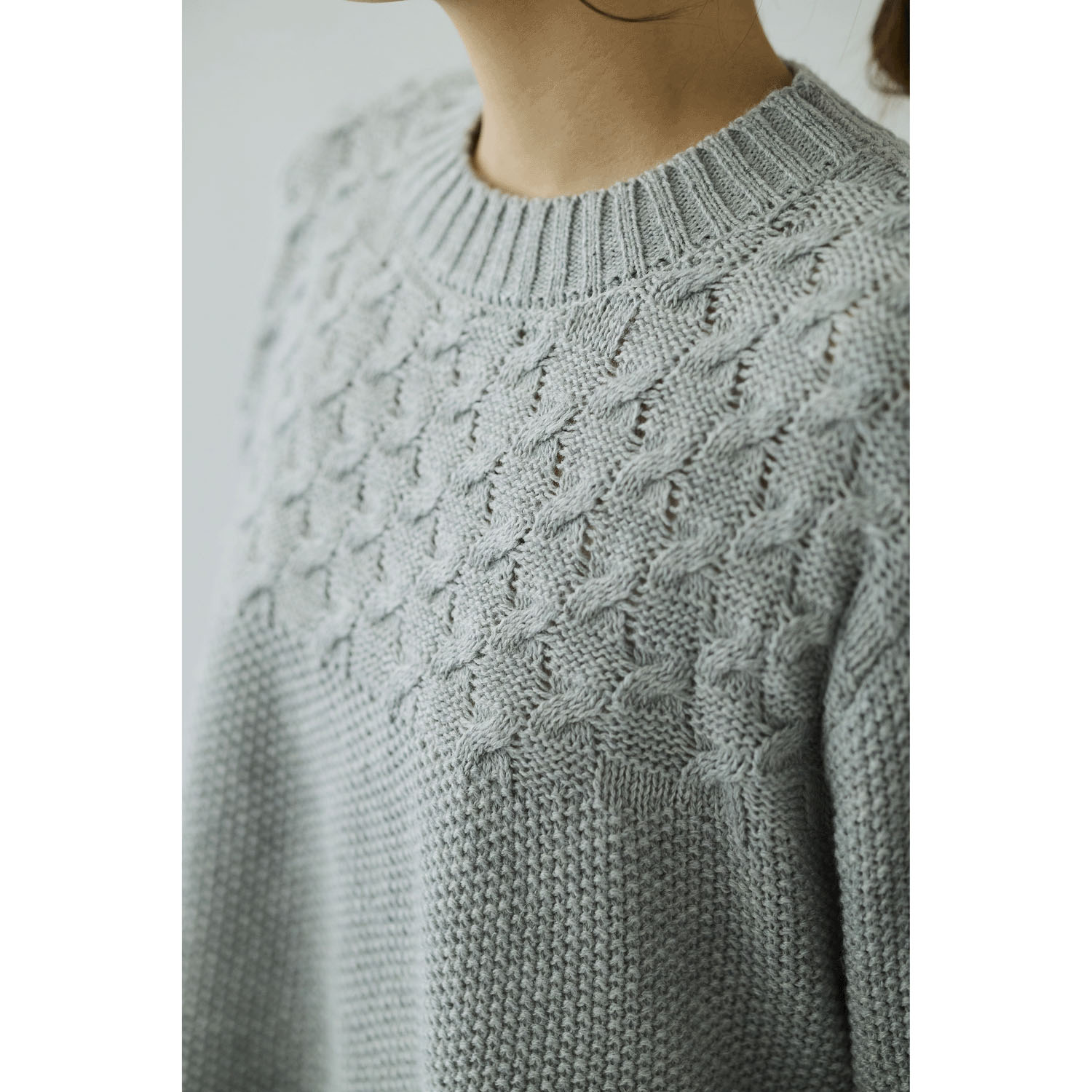 cloudnine ノンノ ニット無地・布帛ストライププルオーバー - 画像5