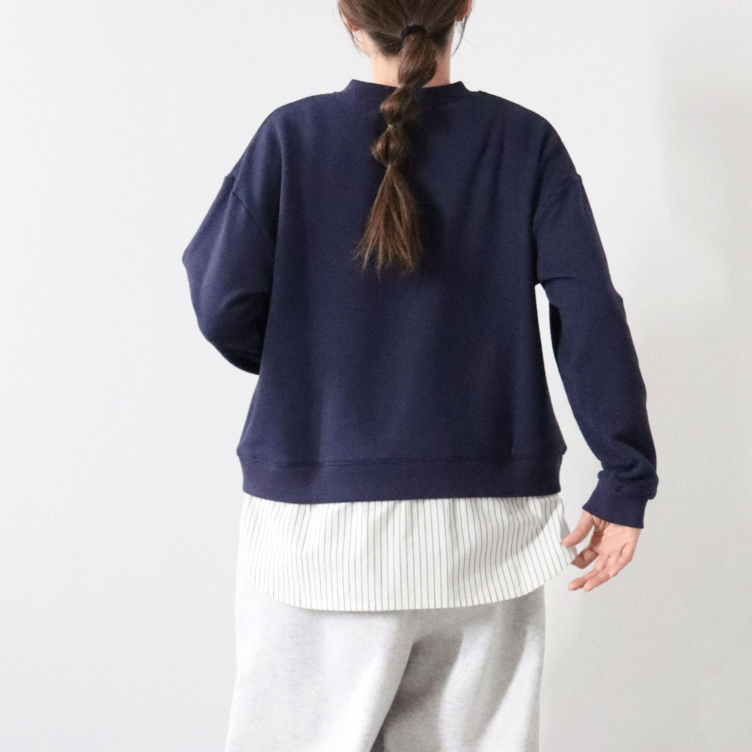 cloudnine ノンノ ニットソー無地レイヤードチュニック - 画像7