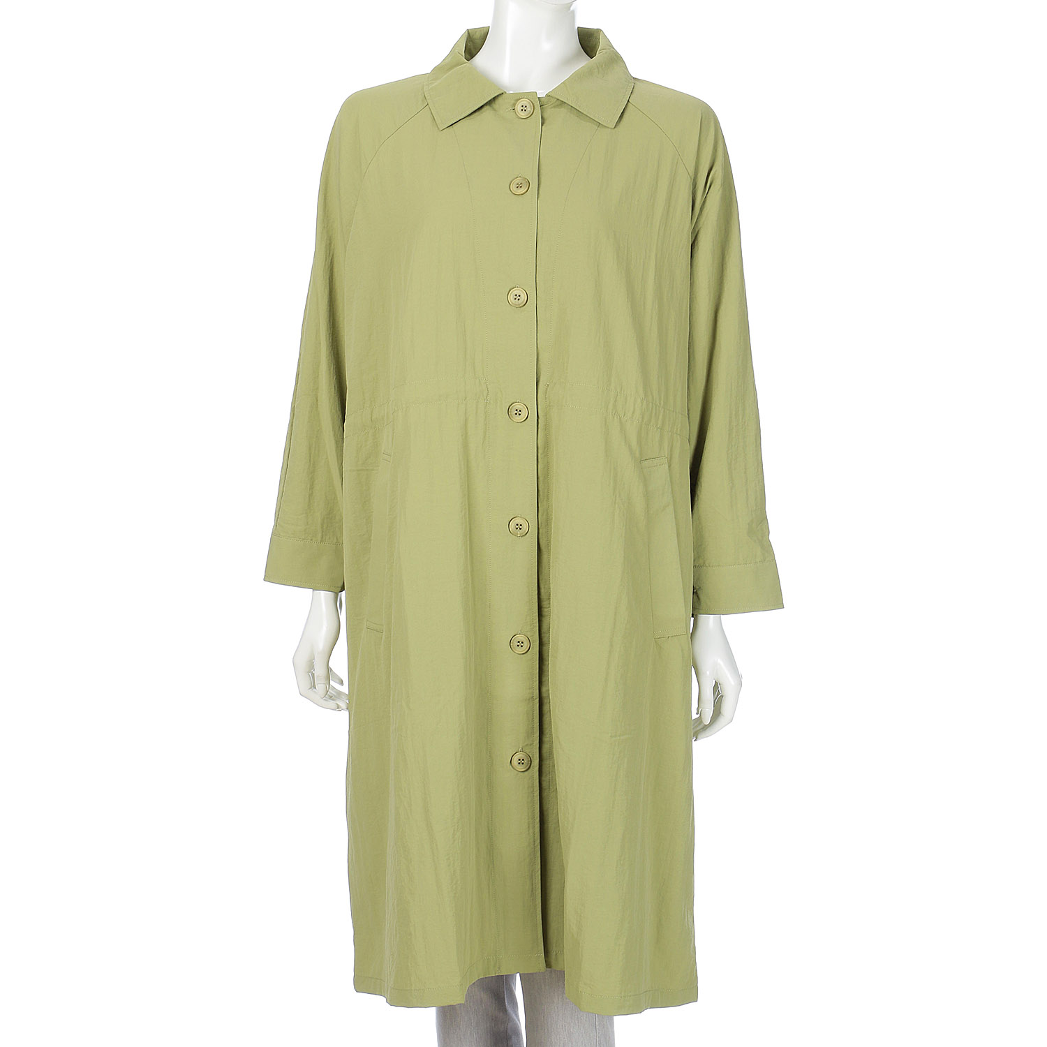 【Insta Live】bonte ナイロンワッシャーラグラン袖コート - 画像6