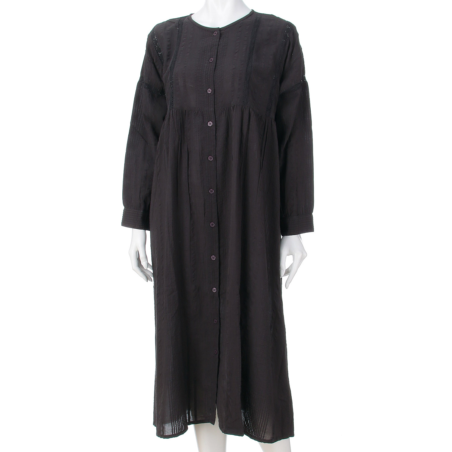 ノンノ ワンピース コットンシアサッカー＋トーションレース - 画像5