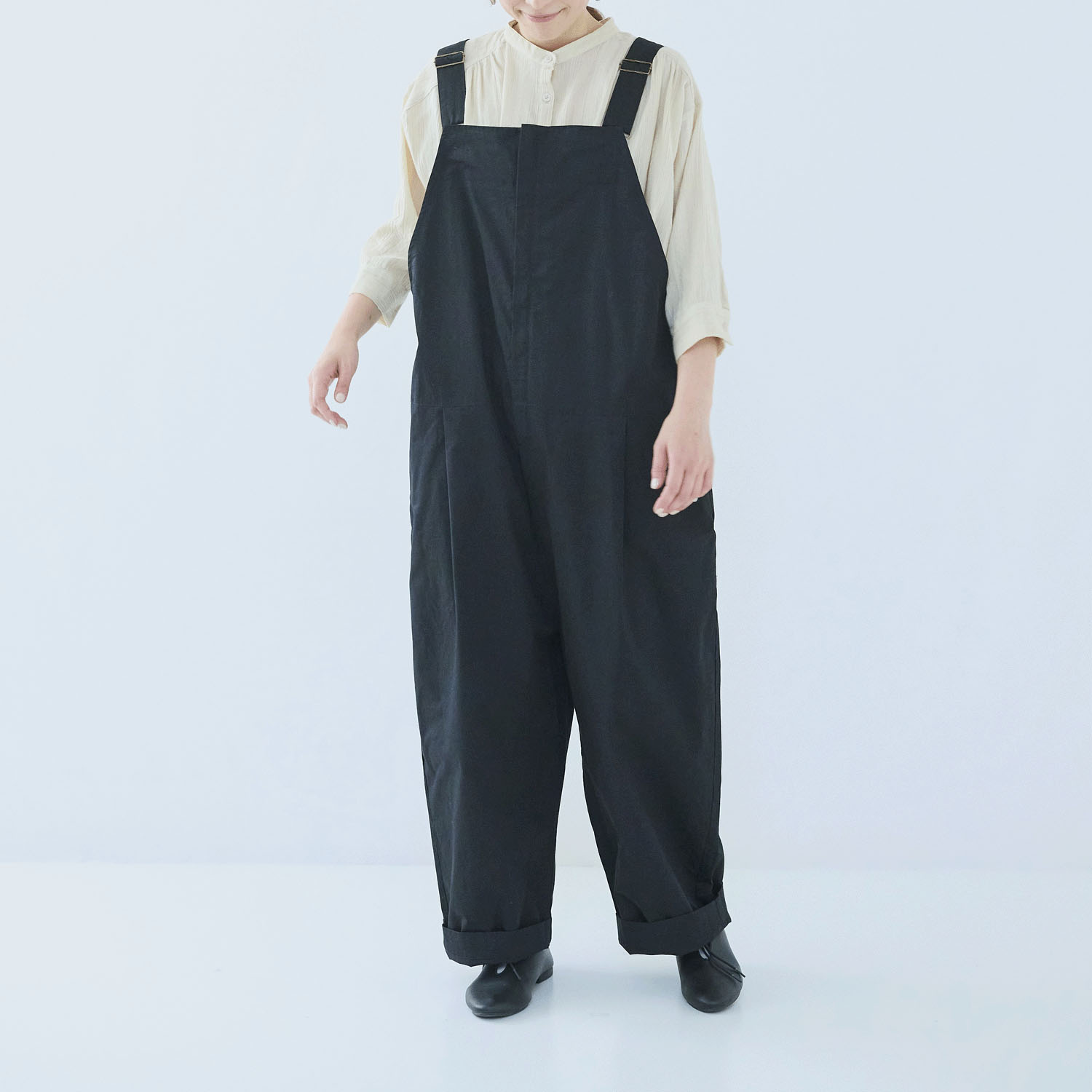 ノンノ オーバーオール コットンツイル無地 - 画像5