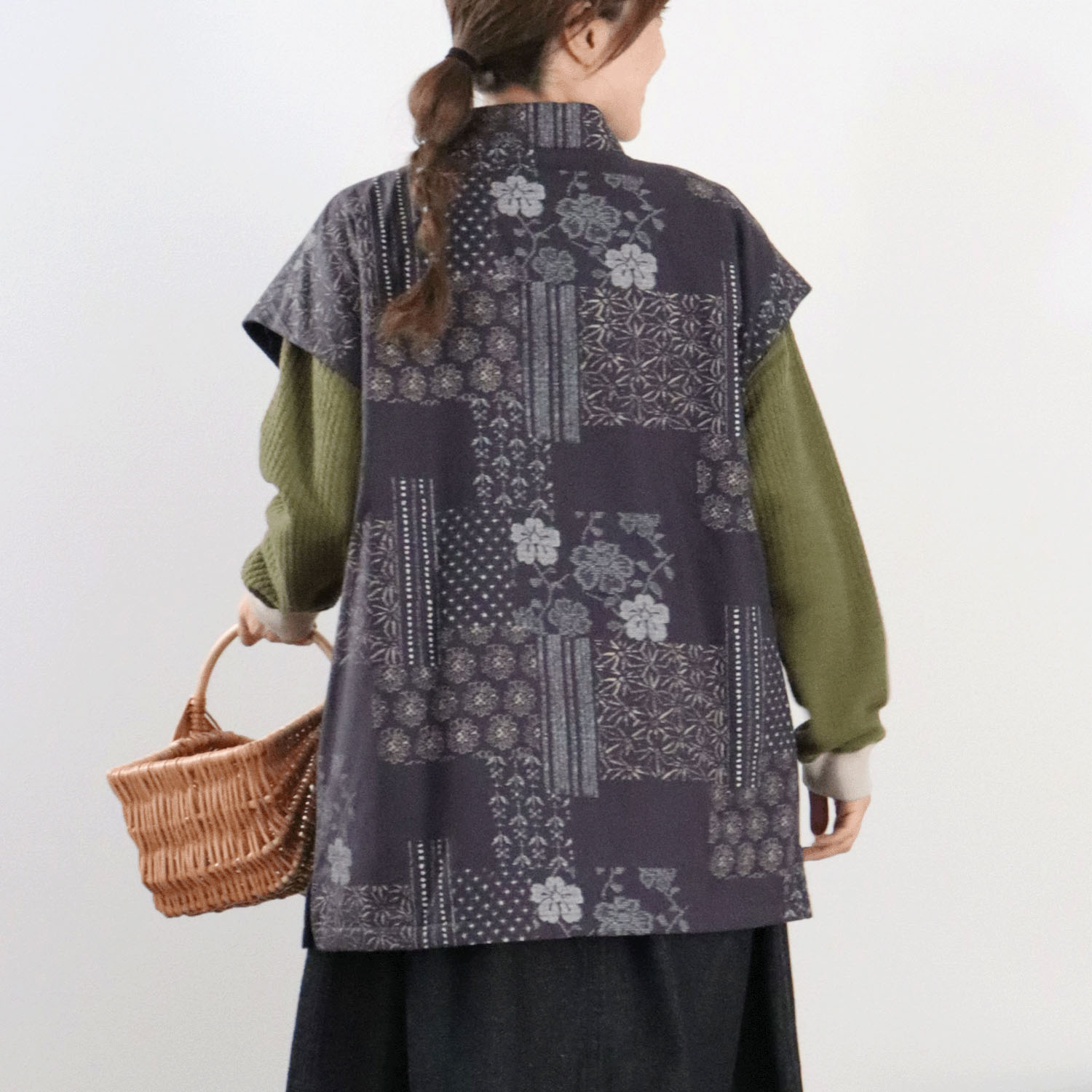 cloudnine ノンノ 裏フリース前開きスモック カイロポケット付き - 画像7