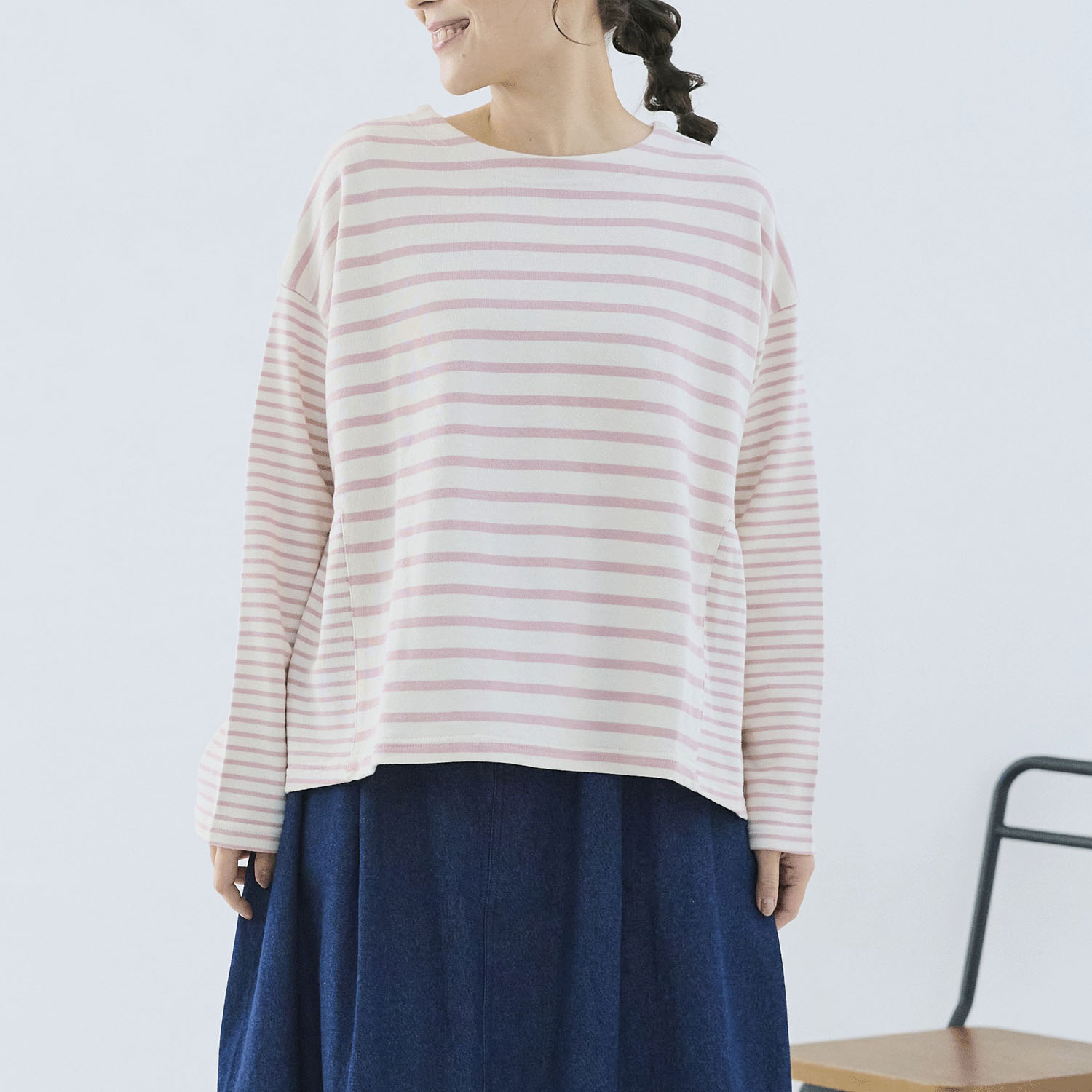 cloudnine ノンノ ボーダードッキングカットソープルオーバー - 画像1