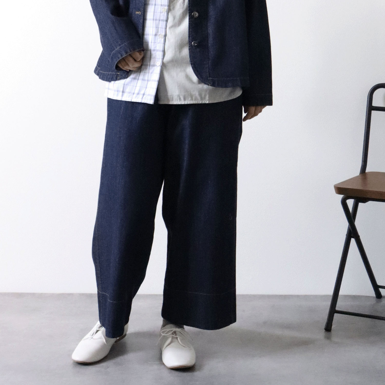 cloudnine ノンノ 9分丈ワイドストレートパンツ - 画像9